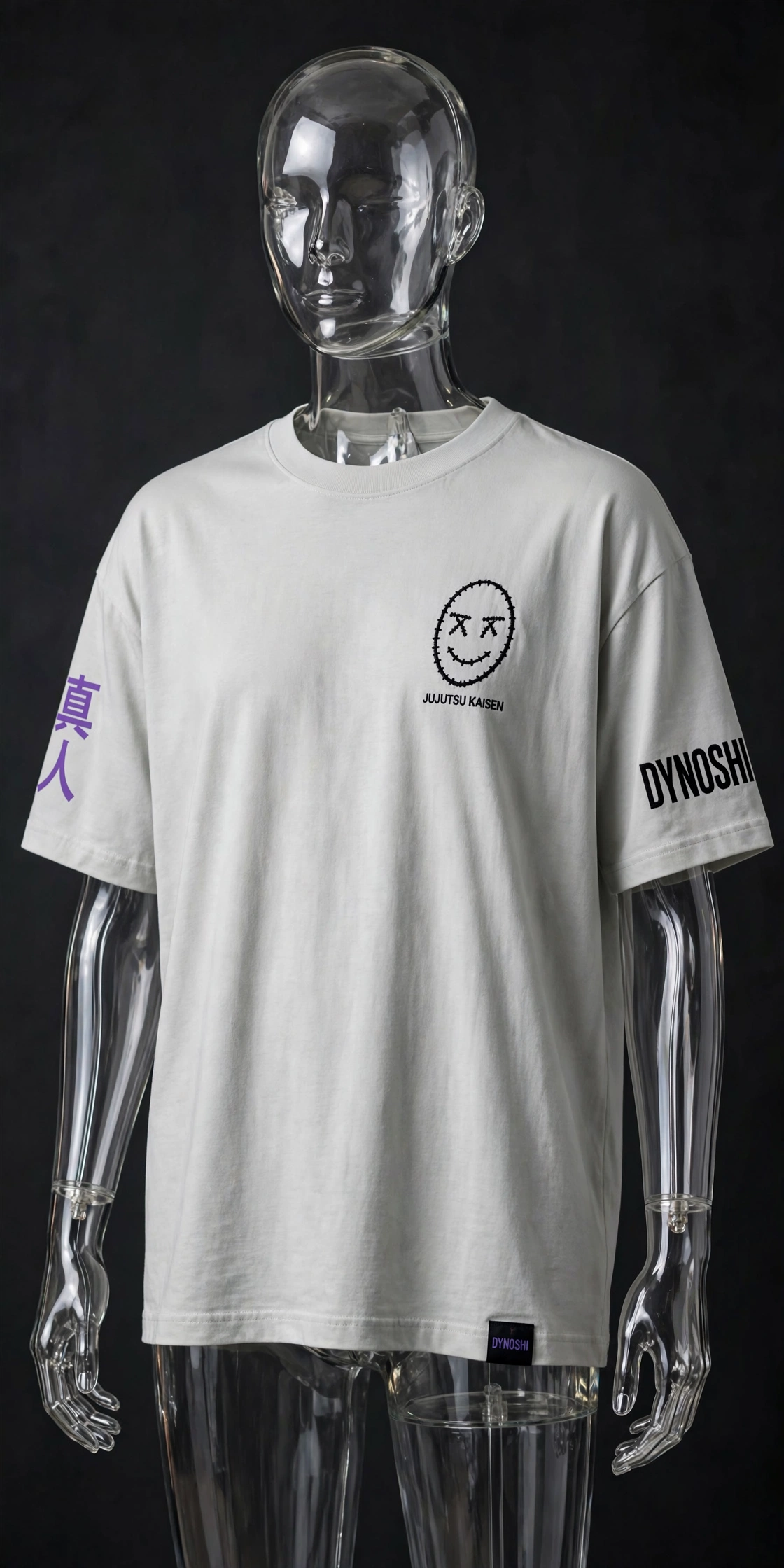 Mahito - Stitched Face Emblem - Premium Oversized Anime T-Shirt - DYNOSHI