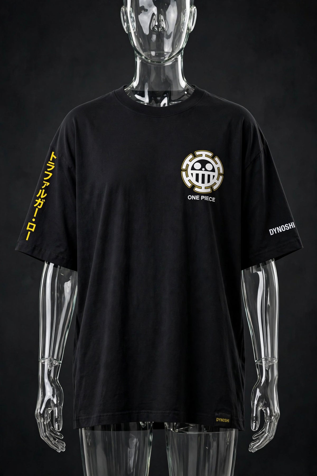 Trafalgar Law - Heart Pirates Crest - Premium Oversized Anime T-Shirt - DYNOSHI