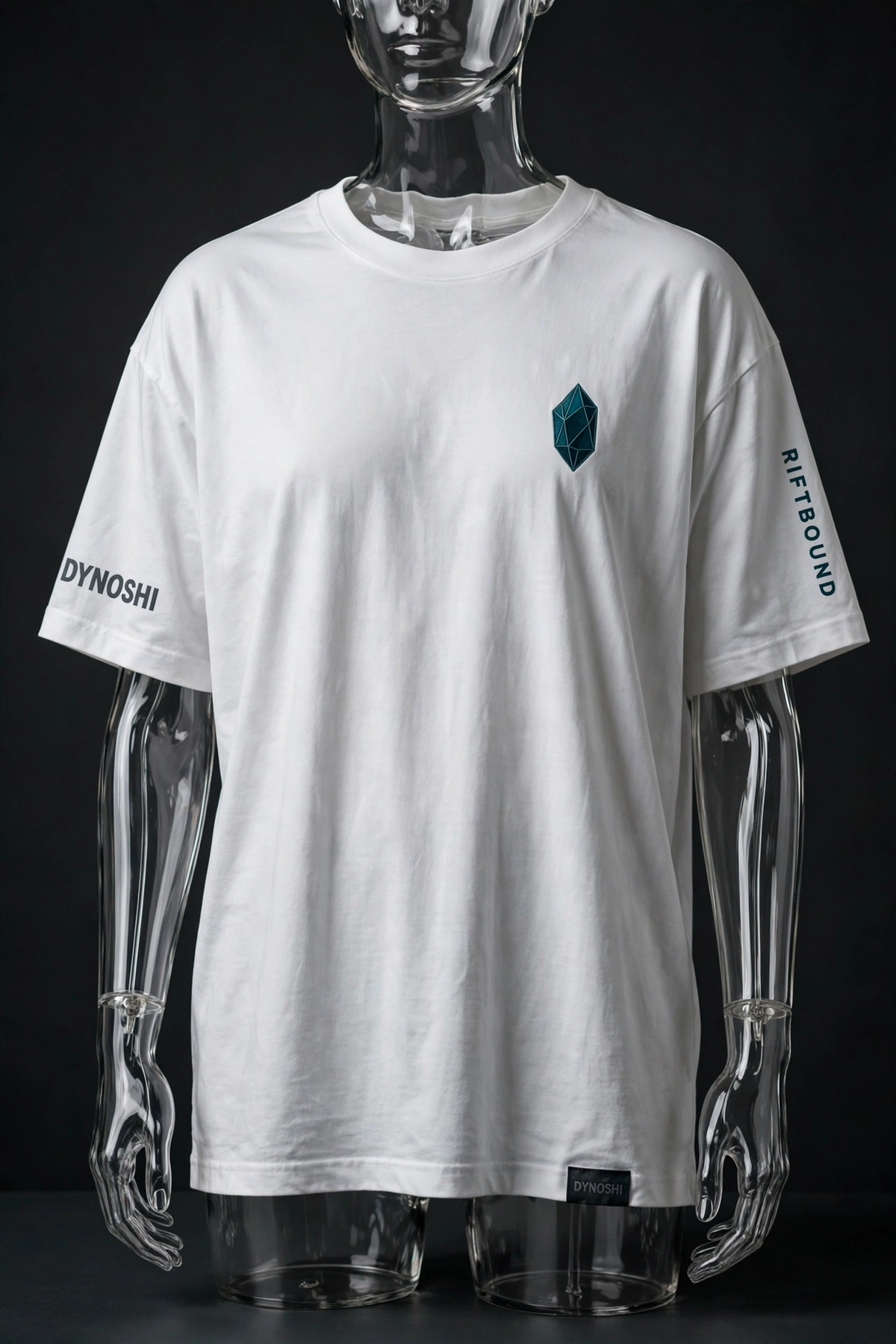 Eira - Crystal Silhouette Geometry - Premium Oversized Anime T-Shirt - DYNOSHI