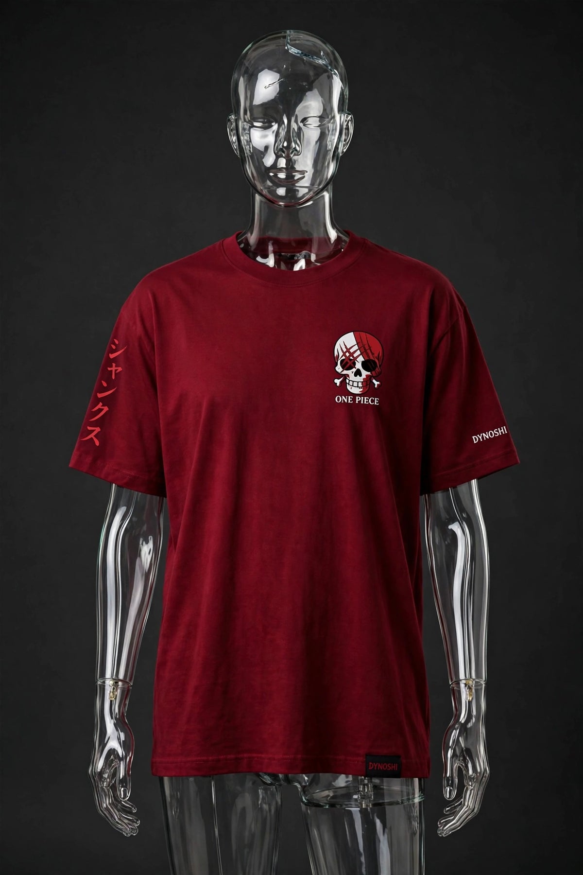 Shanks - Red Hair Emblem - Premium Oversized Anime T-Shirt - DYNOSHI