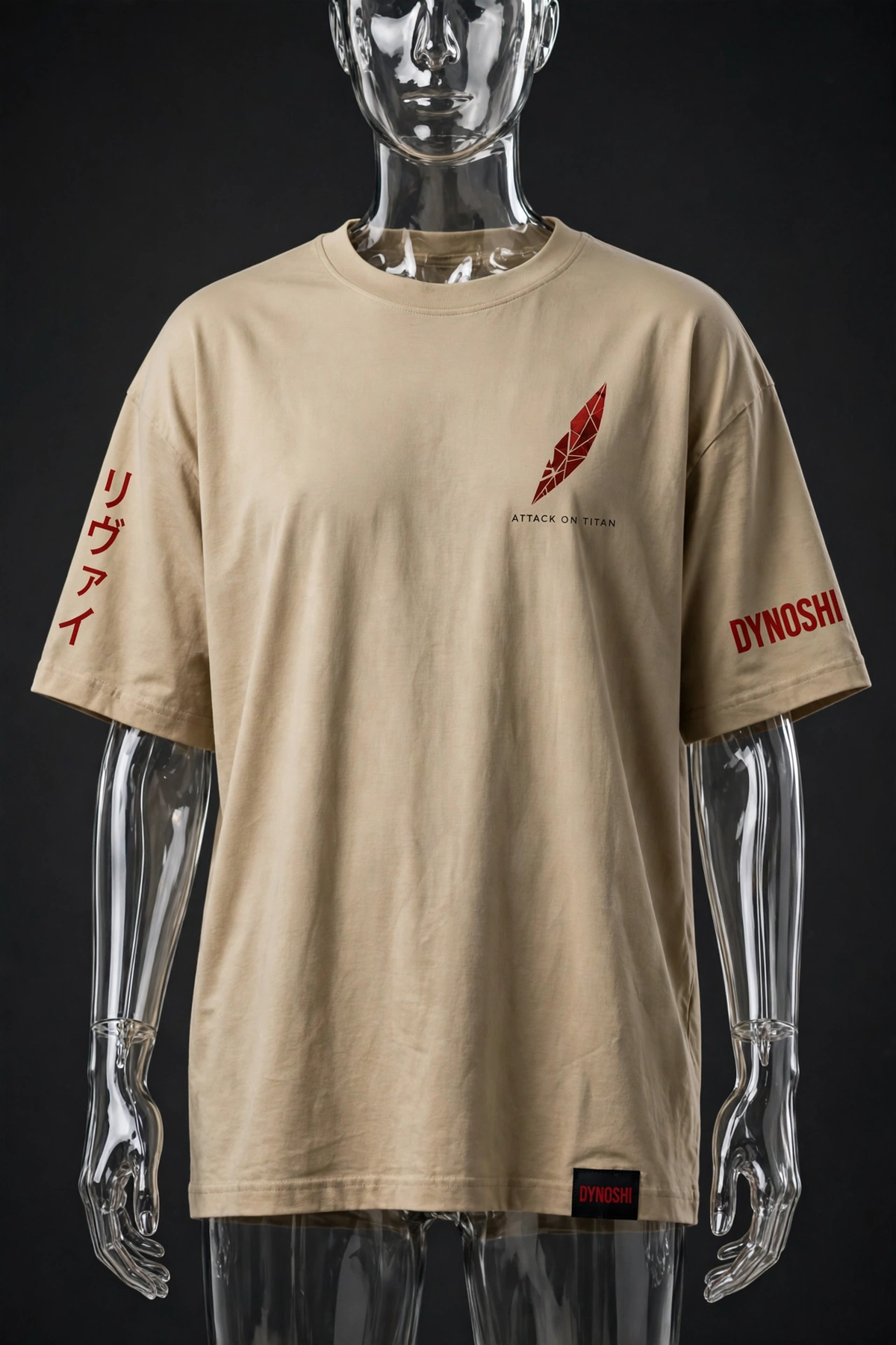 Levi Ackerman - Blade Geometry Silhouette - Premium Oversized Anime T-Shirt - DYNOSHI