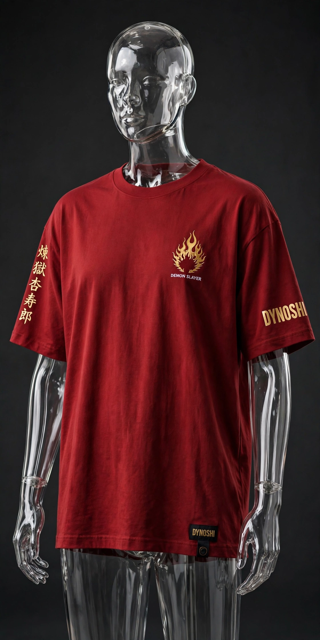 Kyojuro Rengoku - Flame Sword Arc - Premium Oversized Anime T-Shirt - DYNOSHI