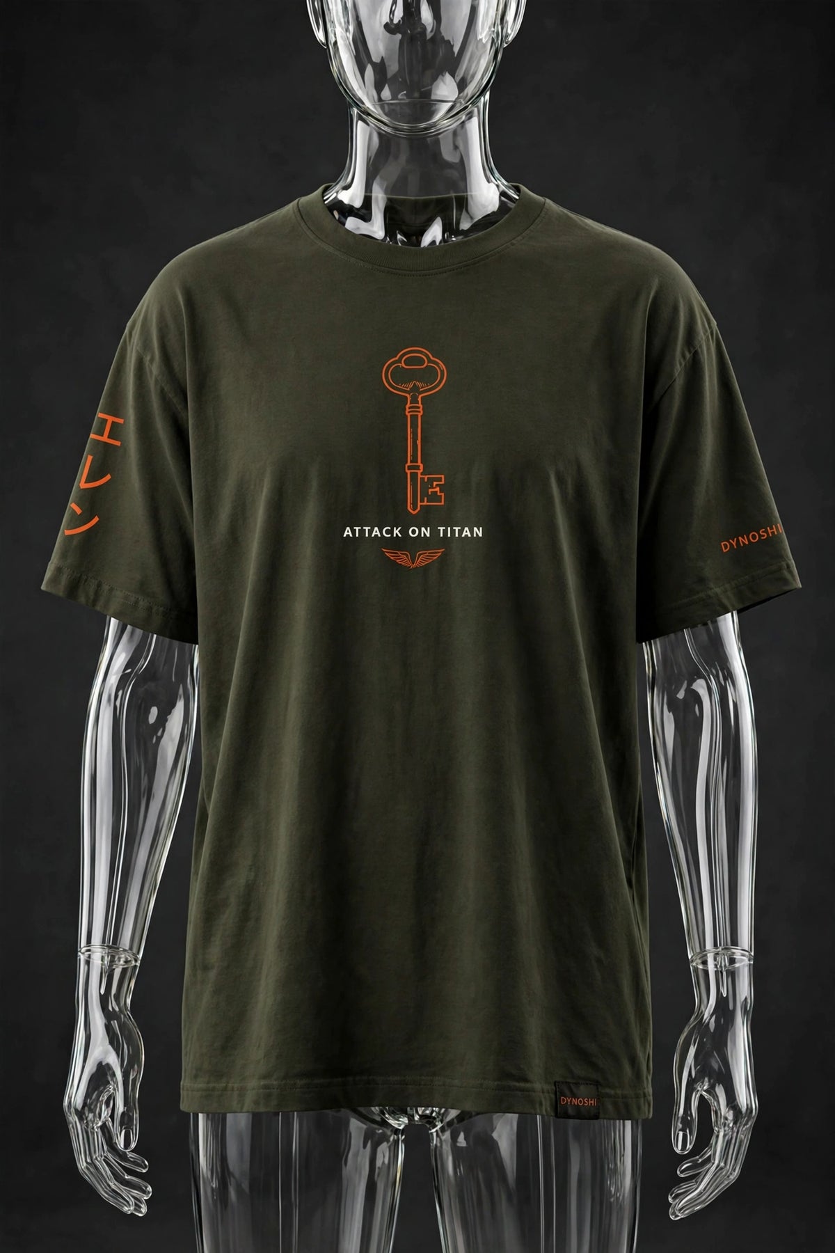Eren Yeager - Scout's Gaze Portrait - Premium Oversized Anime T-Shirt - DYNOSHI