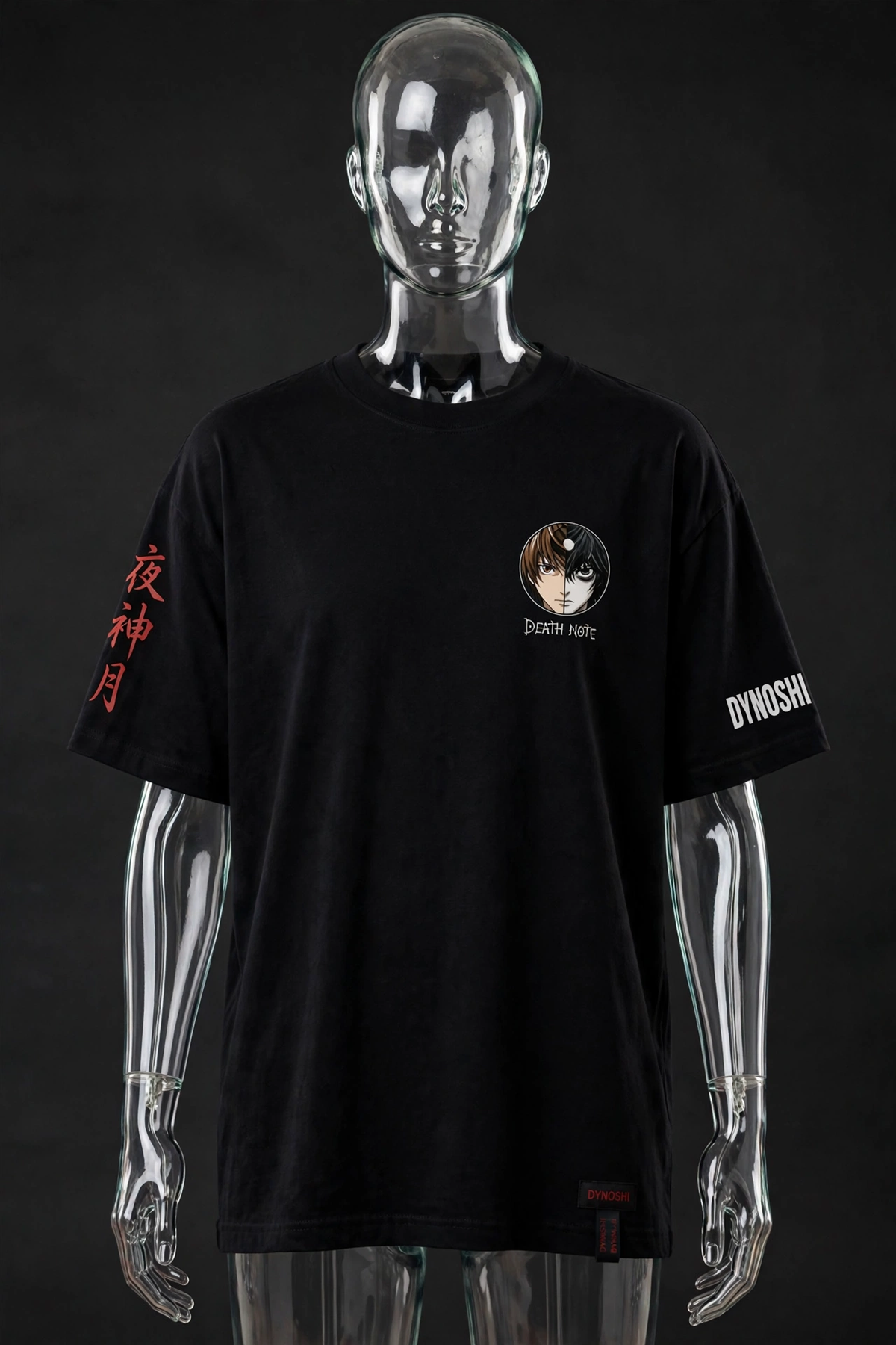 Light Yagami - Kira vs L Standoff - Premium Oversized Anime T-Shirt - DYNOSHI