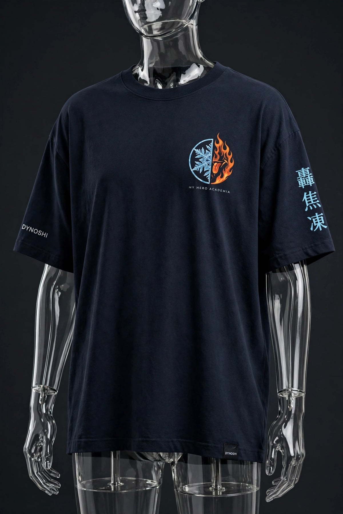 Shoto Todoroki - Elements Collide - Premium Oversized Anime T-Shirt - DYNOSHI