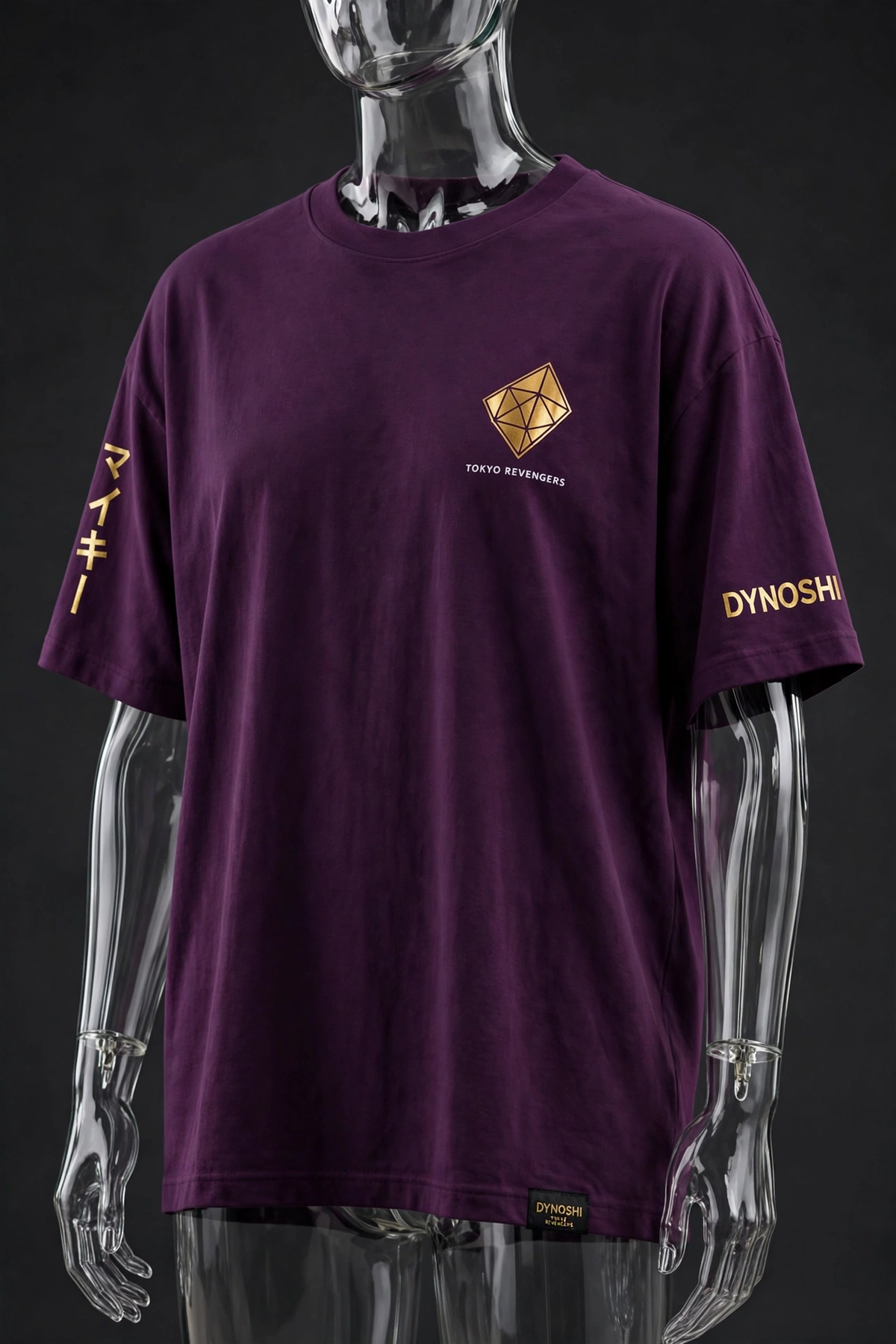 Mikey - Kick Geometry - Premium Oversized Anime T-Shirt - DYNOSHI