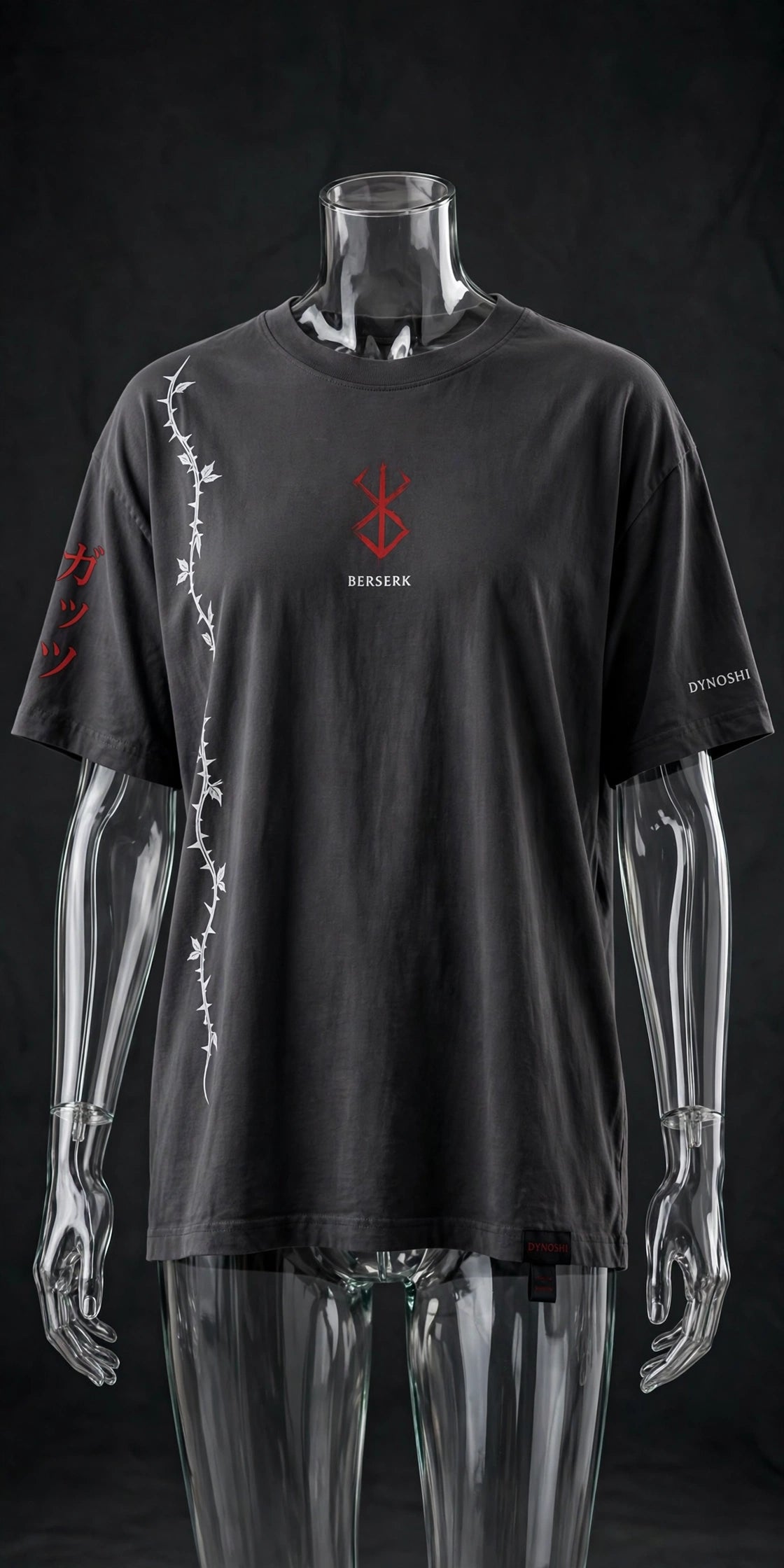 Guts - Greatsword Swing Stance - Premium Oversized Anime T-Shirt - DYNOSHI