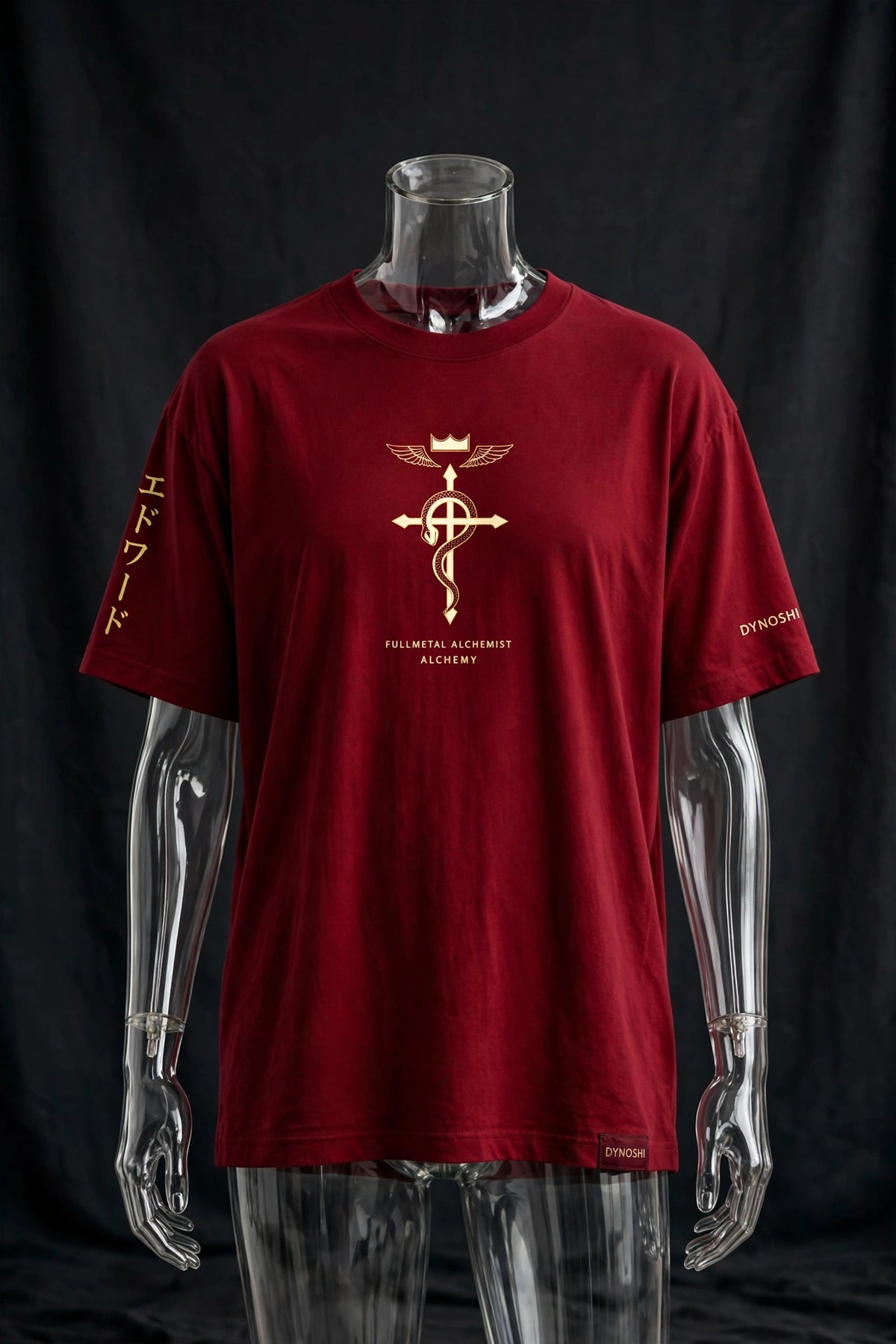 Edward Elric - Alchemy Mantra - Premium Oversized Anime T-Shirt - DYNOSHI