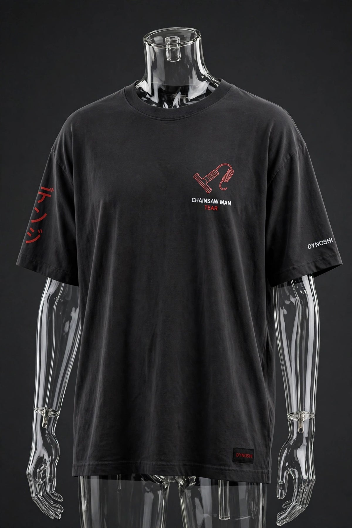 Denji - Tear Mantra - Premium Oversized Anime T-Shirt - DYNOSHI