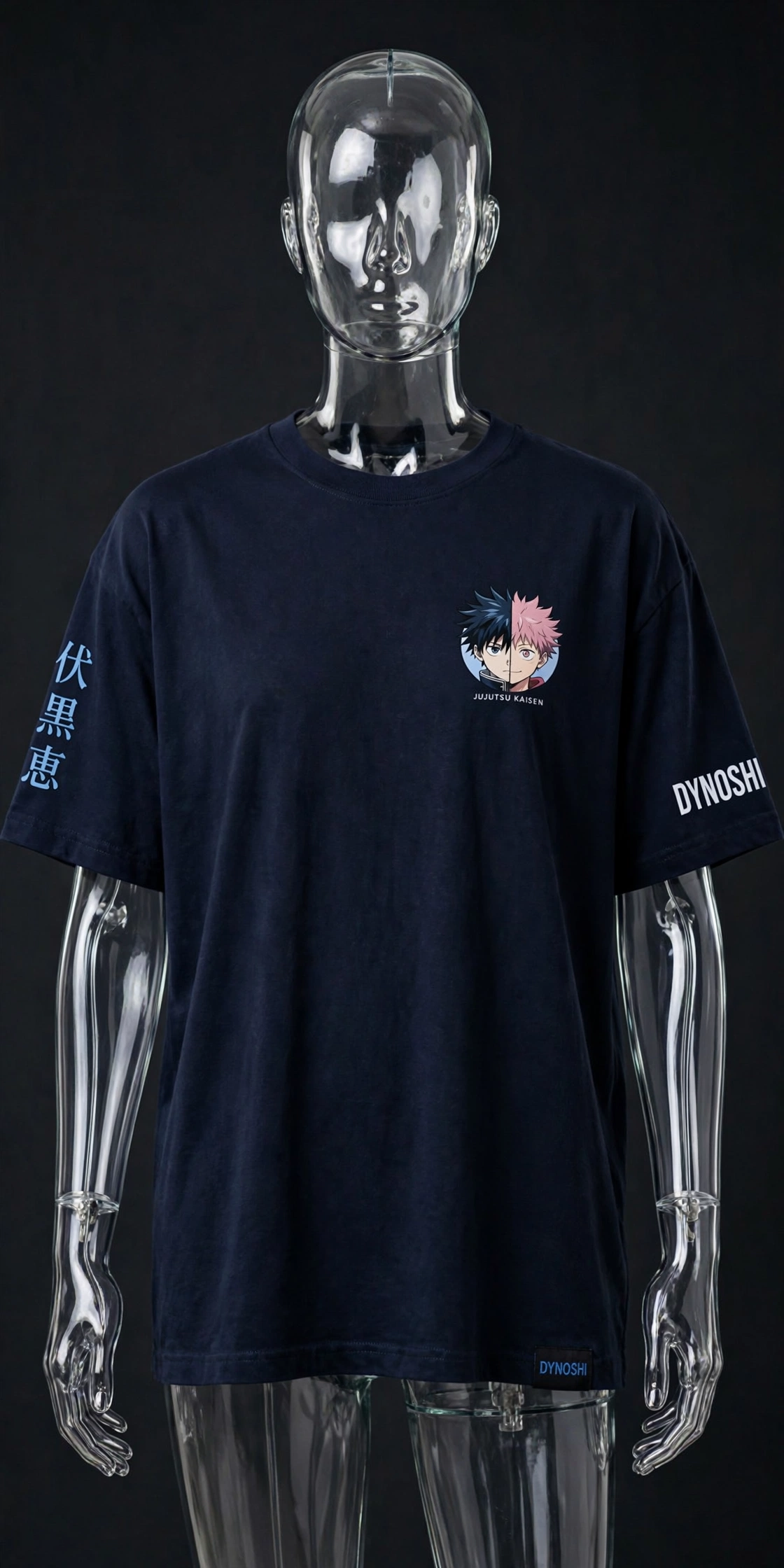 Megumi Fushiguro - Unlikely Friends Duo - Premium Oversized Anime T-Shirt - DYNOSHI