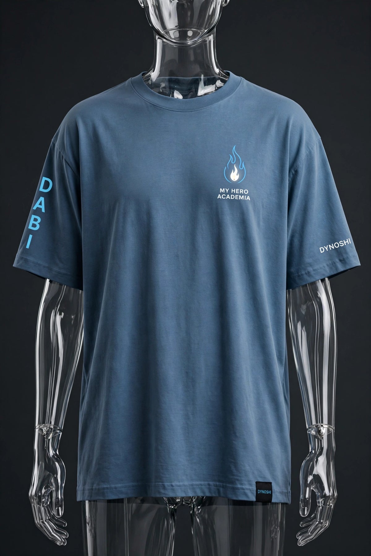Dabi - Blueflame Crest - Premium Oversized Anime T-Shirt - DYNOSHI
