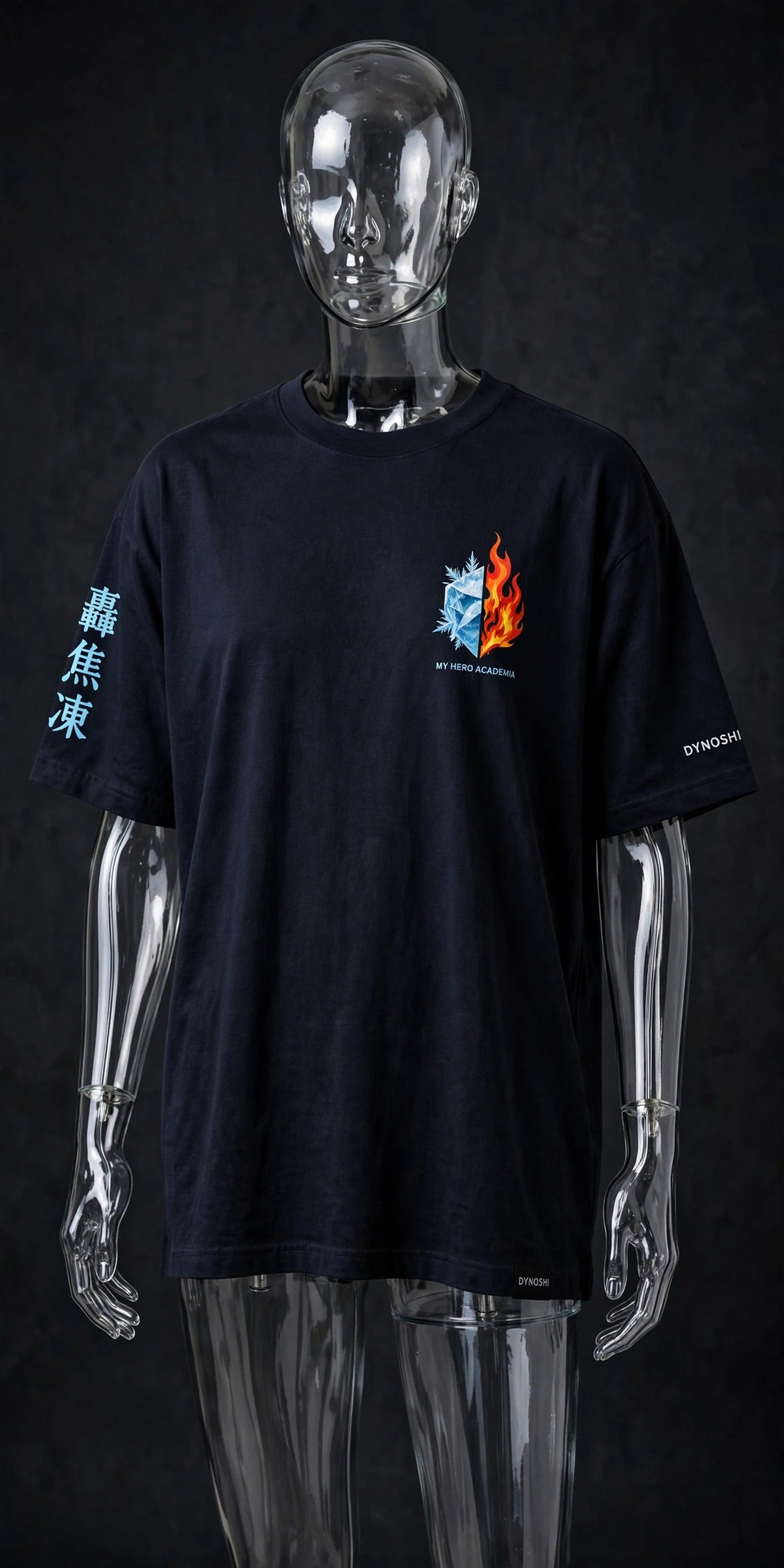 Shoto Todoroki - Frost and Ruin - Premium Oversized Anime T-Shirt - DYNOSHI