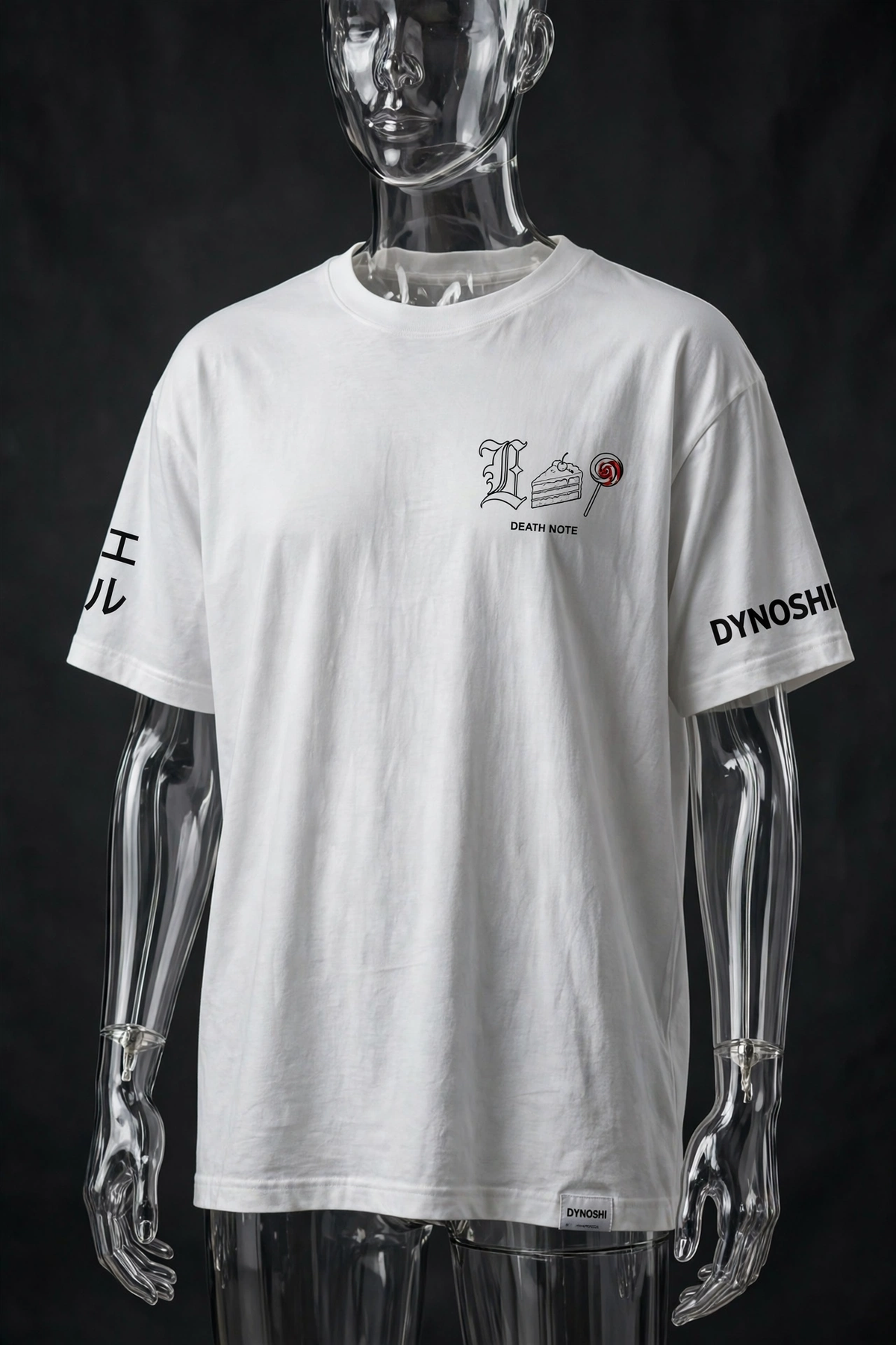 L Lawliet - Gothic L Sweets Emblem - Premium Oversized Anime T-Shirt - DYNOSHI
