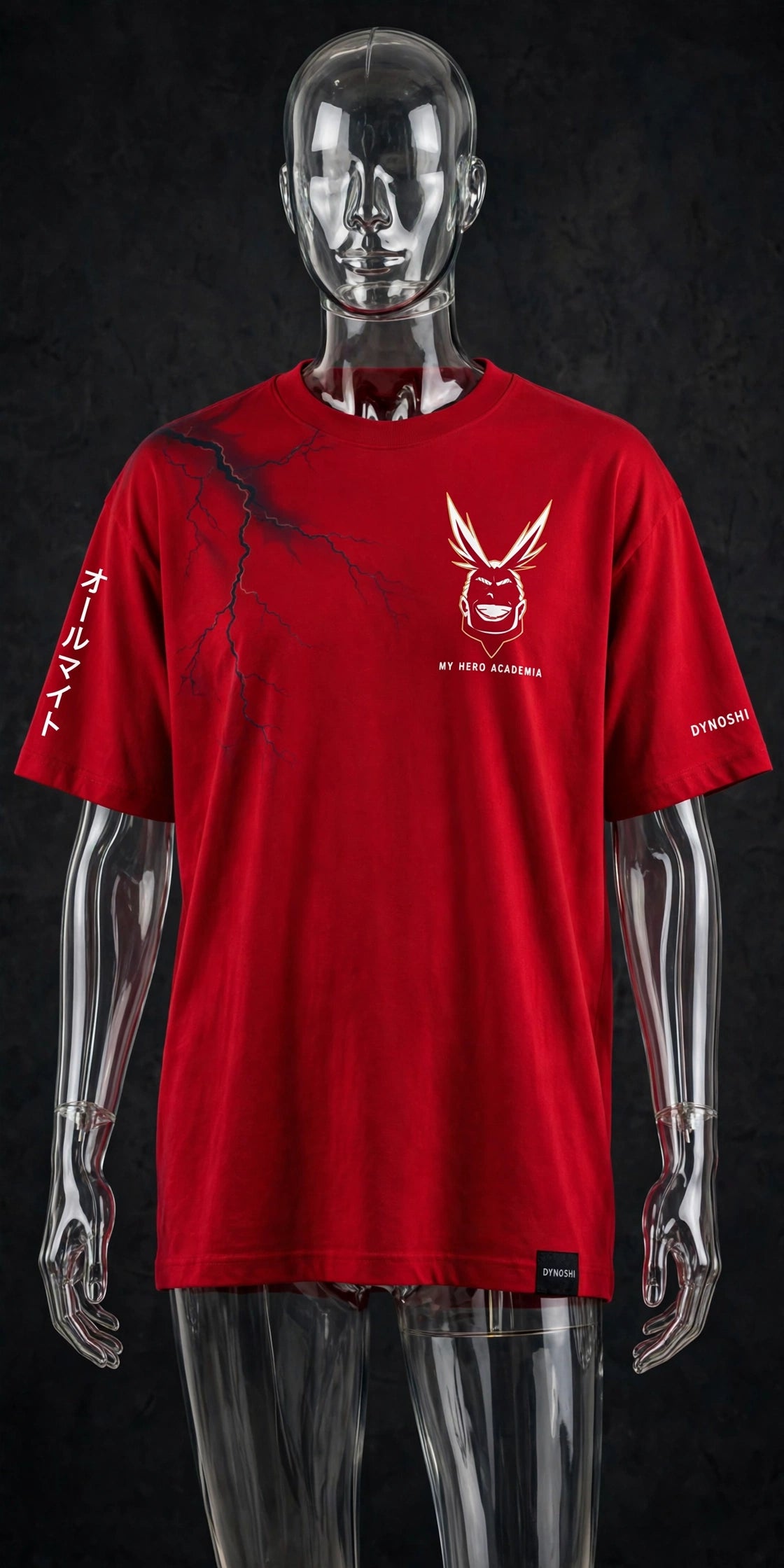 All Might - Holographic Triumph - Premium Oversized Anime T-Shirt - DYNOSHI