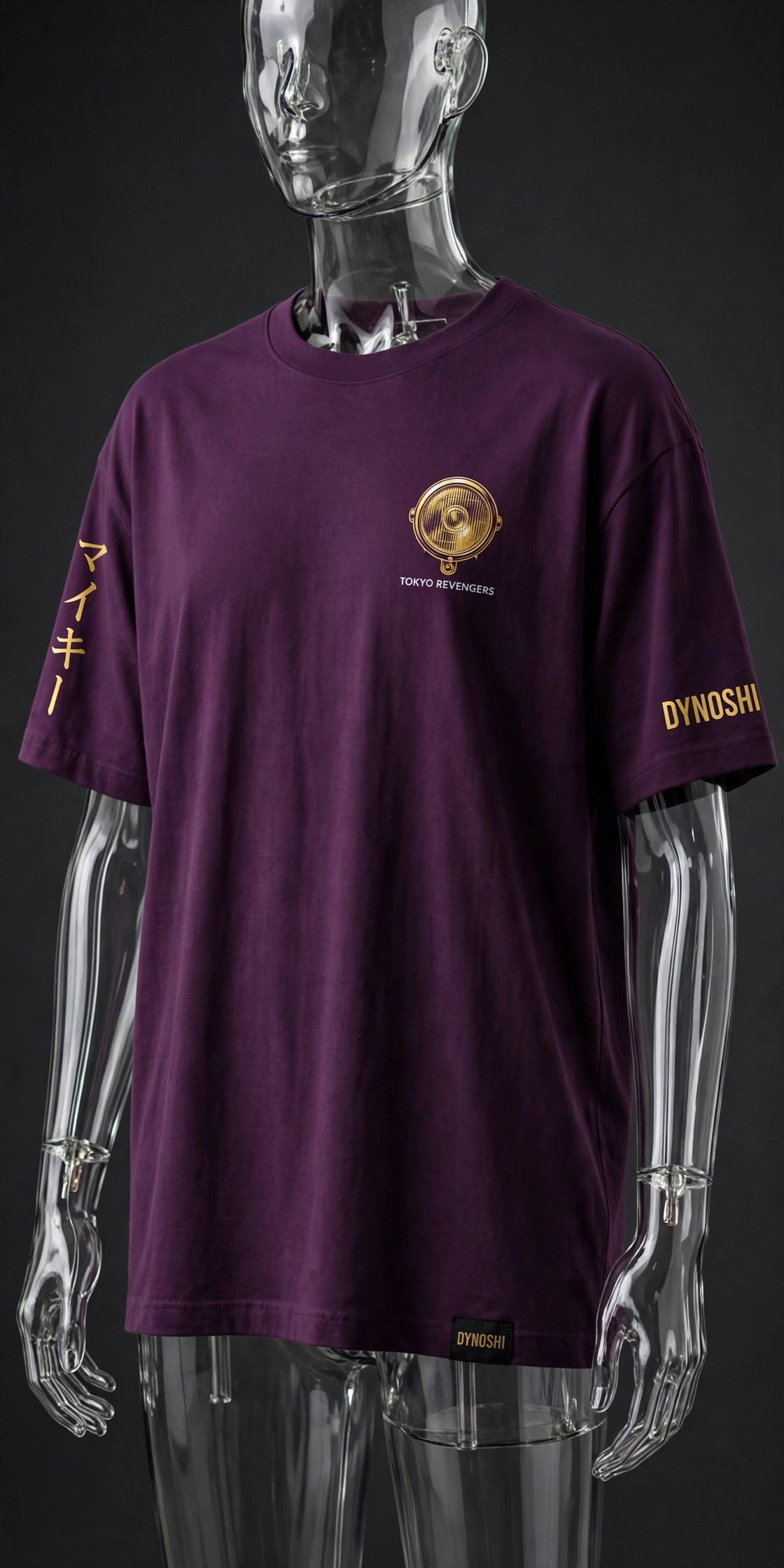 Mikey - Motorcycle Chrome - Premium Oversized Anime T-Shirt - DYNOSHI