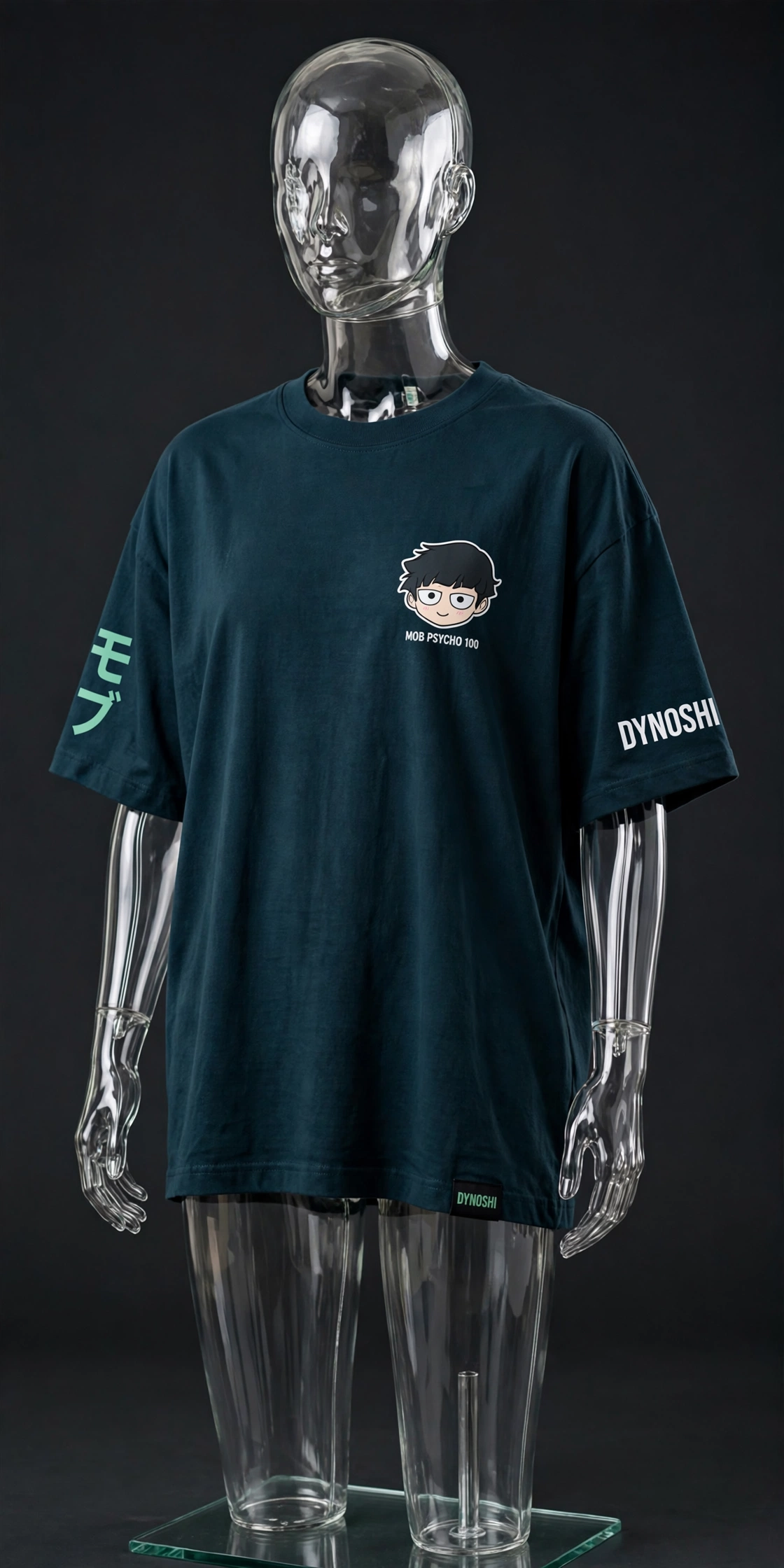 Mob Shigeo - Broccoli Chibi - Premium Oversized Anime T-Shirt - DYNOSHI