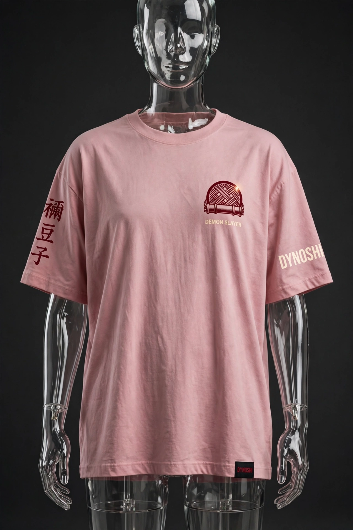 Nezuko Kamado - Muzzle Sakura Emblem - Premium Oversized Anime T-Shirt - DYNOSHI