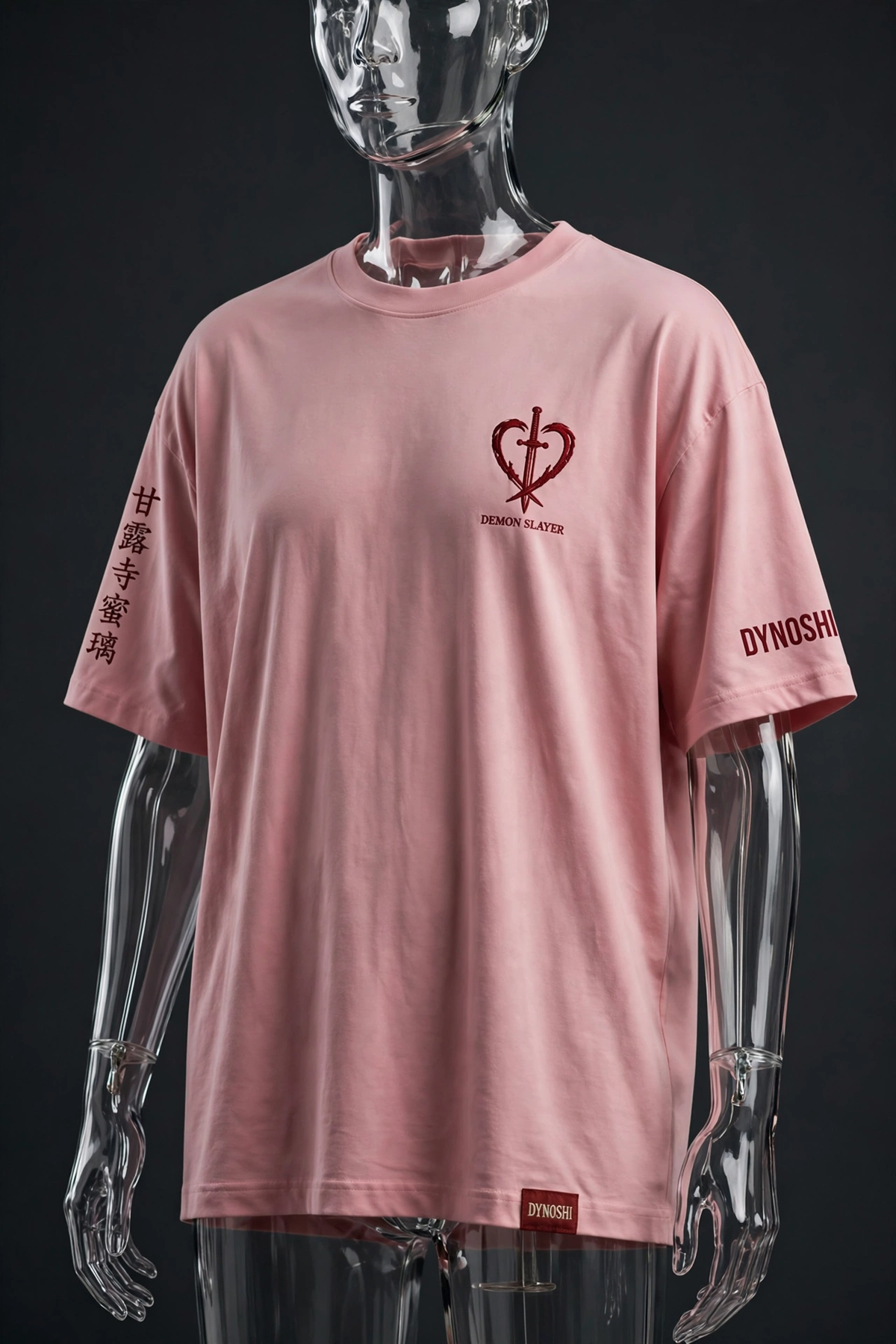 Mitsuri Kanroji - Whip Sword Display - Premium Oversized Anime T-Shirt - DYNOSHI