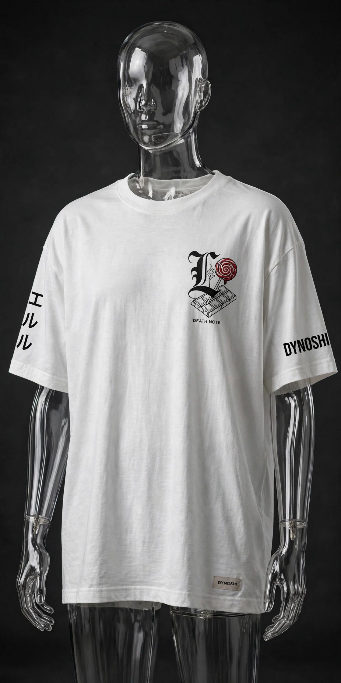 L Lawliet - Shinigami Eyes - Premium Oversized Anime T-Shirt - DYNOSHI