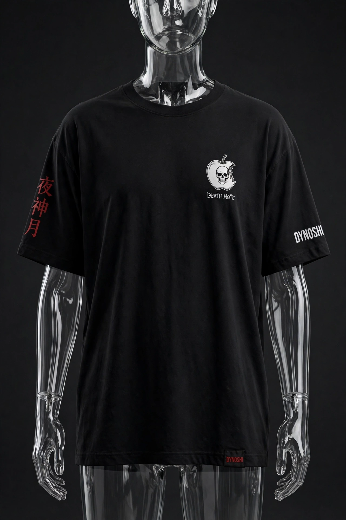 Light Yagami - Bitten Apple Emblem - Premium Oversized Anime T-Shirt - DYNOSHI
