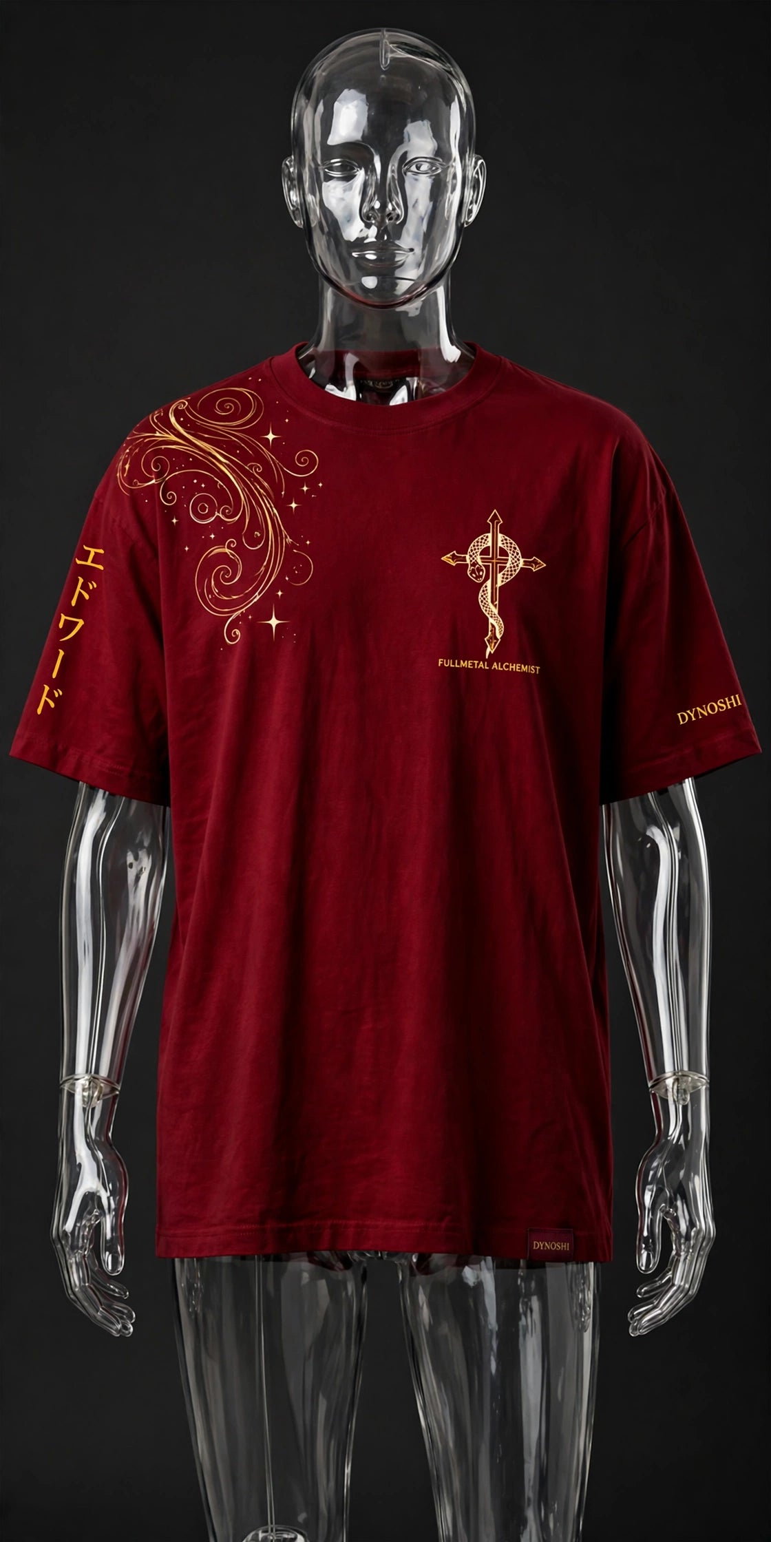 Edward Elric - Transmutation Victory - Premium Oversized Anime T-Shirt - DYNOSHI