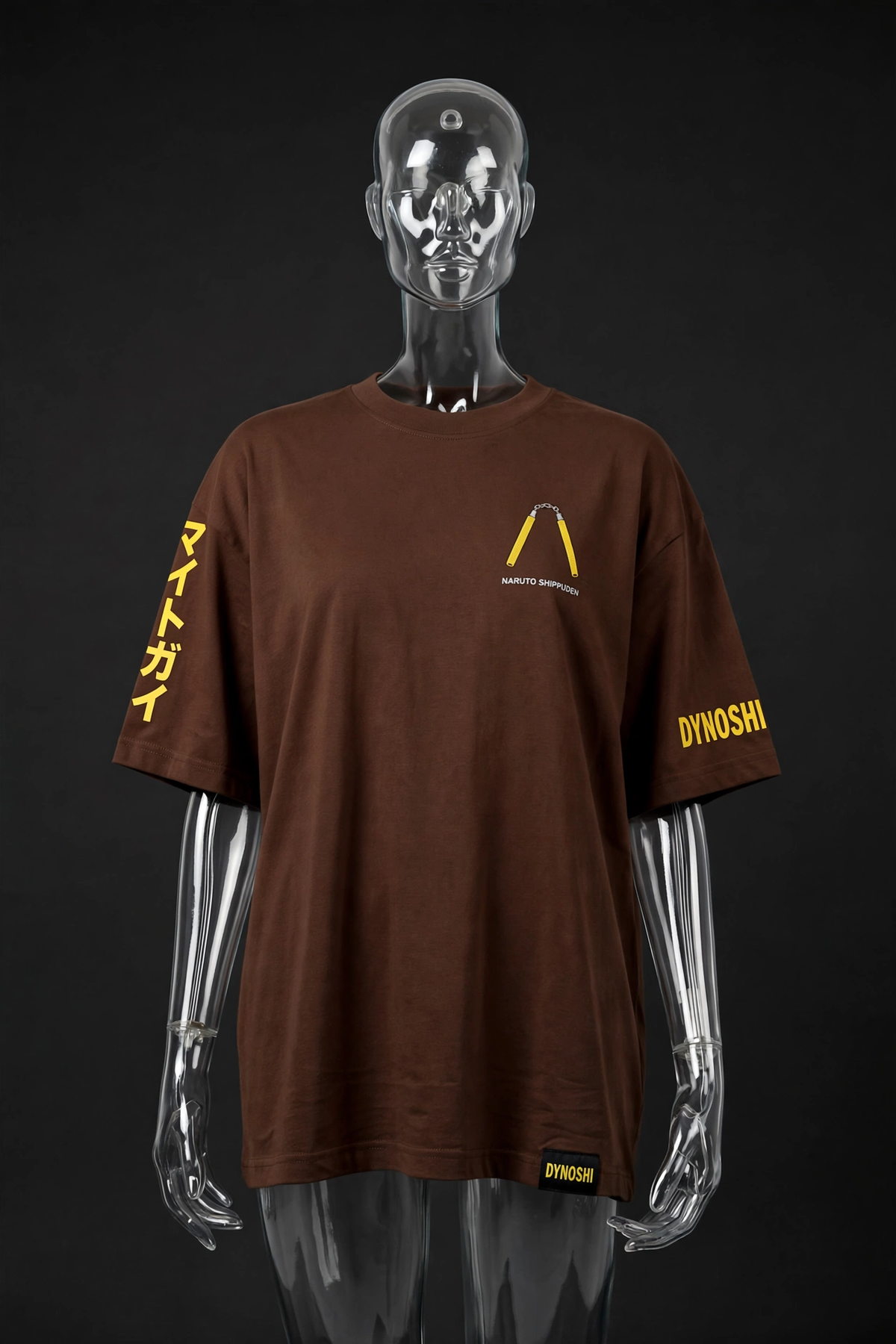 Might Guy - Nunchaku Spin - Premium Oversized Anime T-Shirt - DYNOSHI