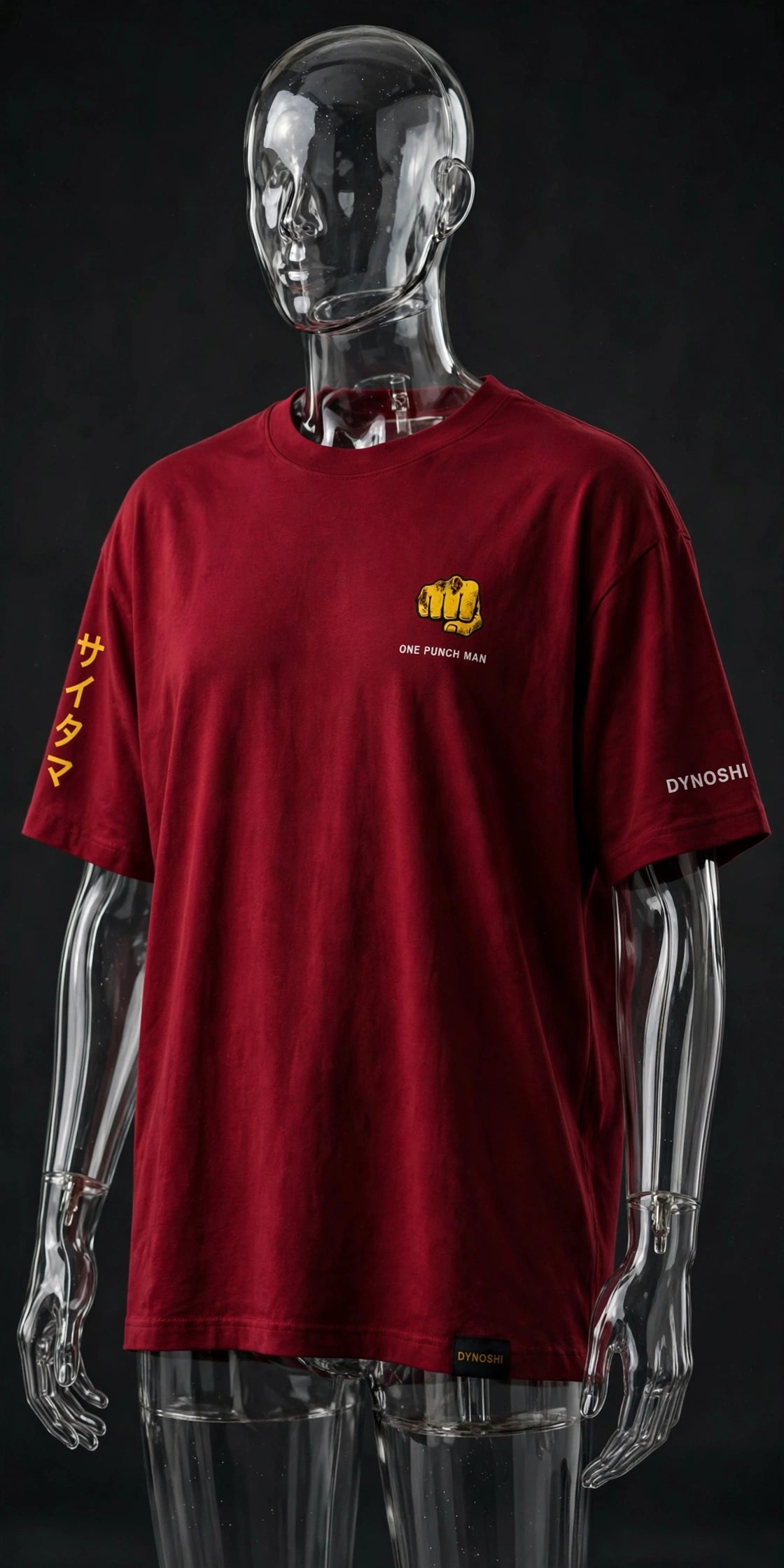 Saitama - Corrupted Hero - Premium Oversized Anime T-Shirt - DYNOSHI