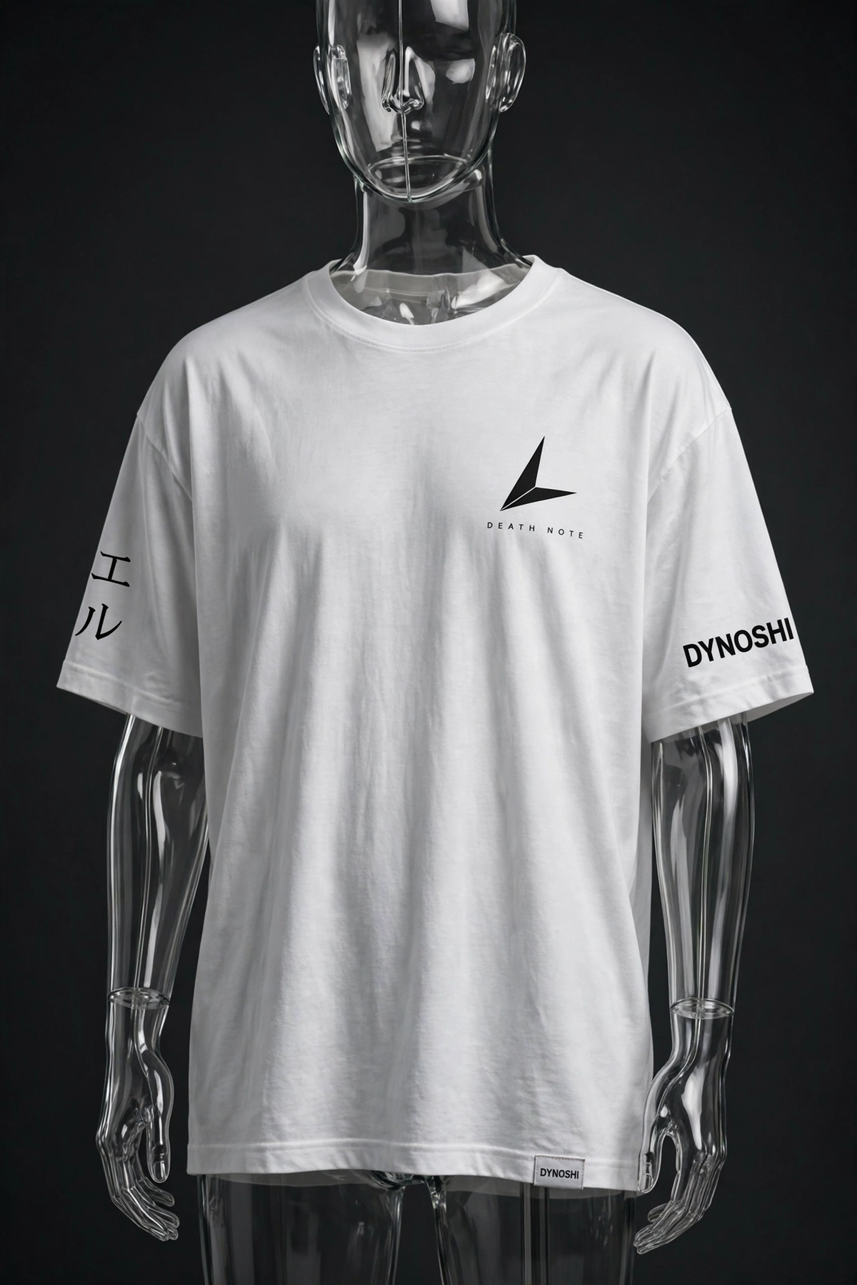 L Lawliet - Shattered Mind Silhouette - Premium Oversized Anime T-Shirt - DYNOSHI