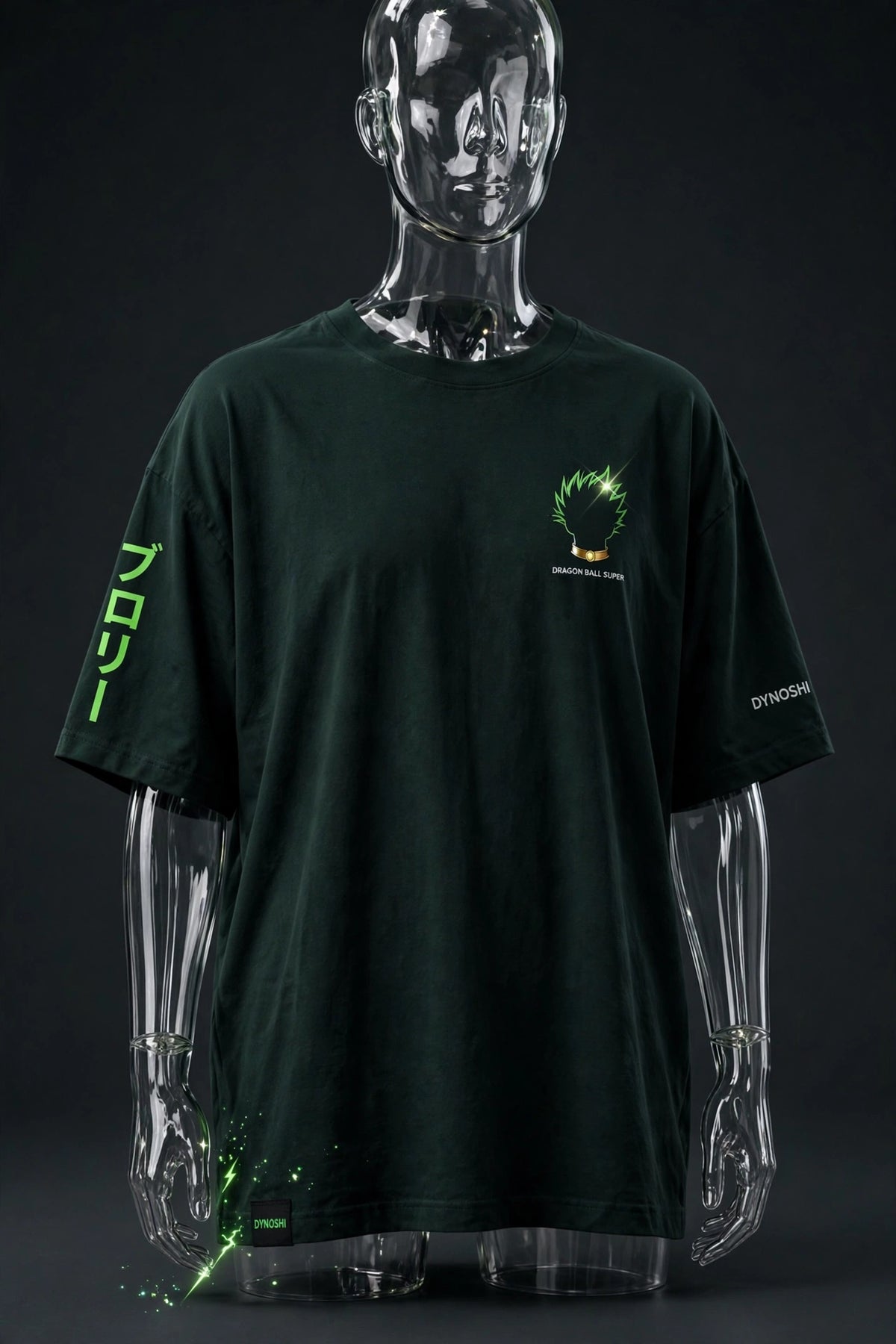 Broly - Chibi Energy Sphere - Premium Oversized Anime T-Shirt - DYNOSHI