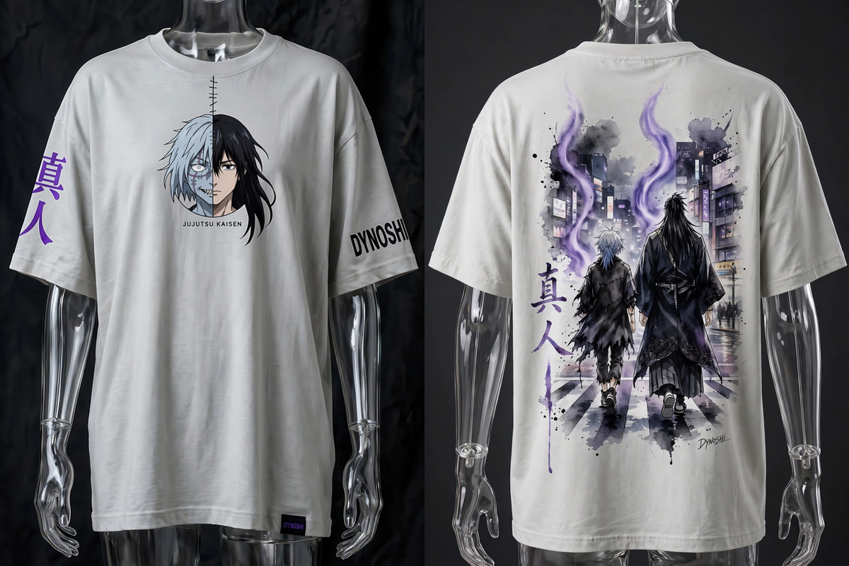 Mahito - Curses' Night Walk Duo - Premium Oversized Anime T-Shirt - DYNOSHI