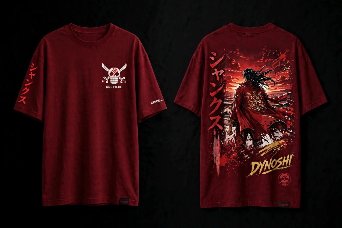 Shanks - Premium Oversized Anime T-Shirt - DYNOSHI