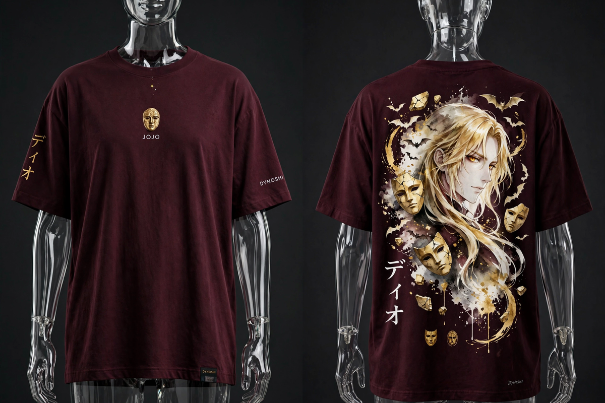 Dio Brando - Vampire Portrait - Premium Oversized Anime T-Shirt - DYNOSHI