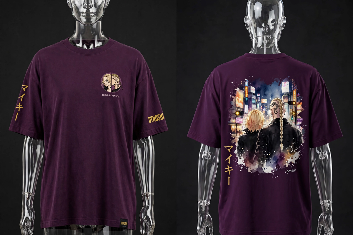 Mikey - Brotherhood Bond Duo - Premium Oversized Anime T-Shirt - DYNOSHI