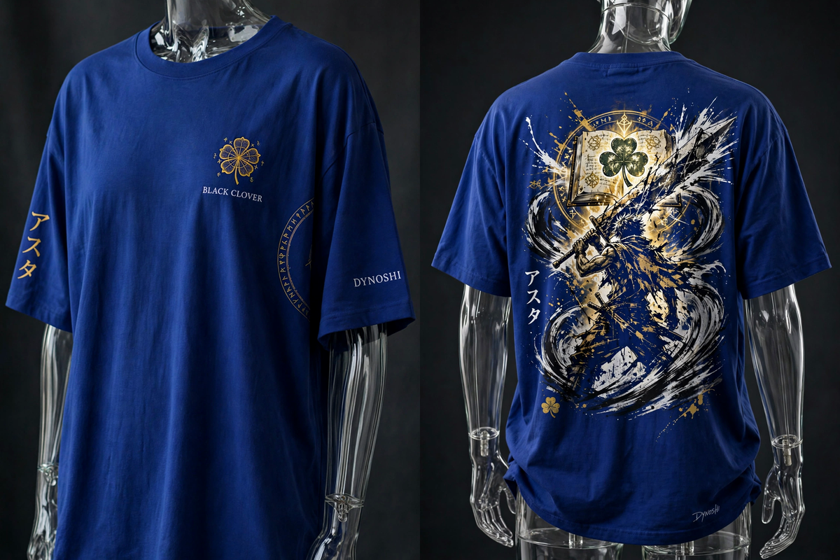 Asta - Anti-Magic Sword Rising - Premium Oversized Anime T-Shirt - DYNOSHI