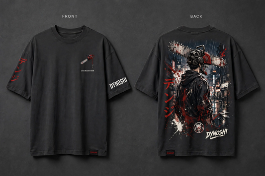 Denji - Premium Oversized Anime T-Shirt - DYNOSHI