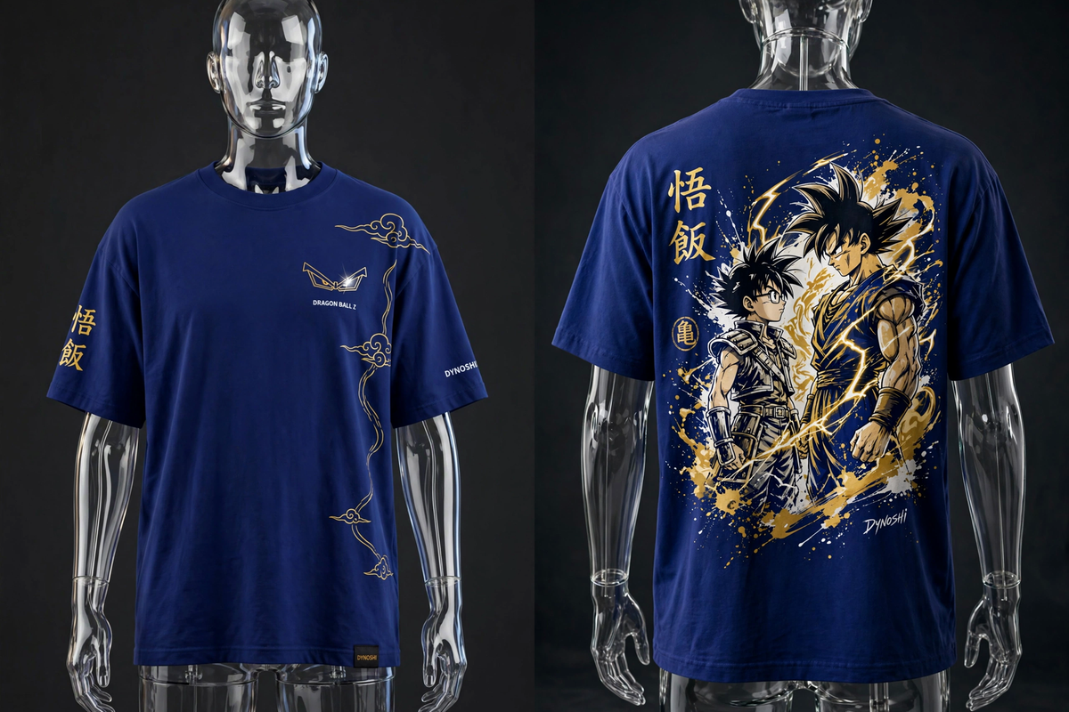 Gohan - Mentor Pact Duo - Premium Oversized Anime T-Shirt - DYNOSHI