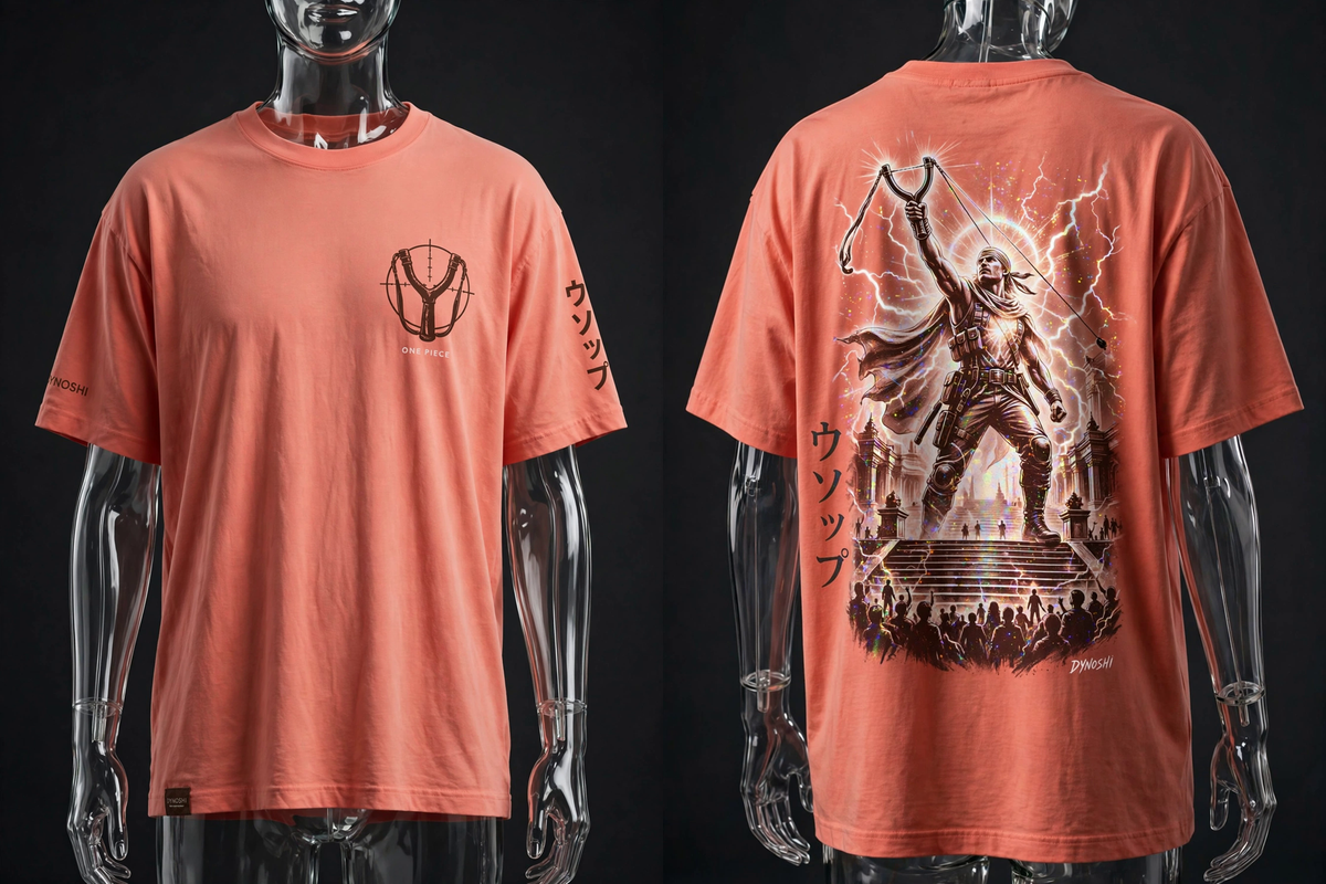 Usopp - God Usopp - Premium Oversized Anime T-Shirt - DYNOSHI