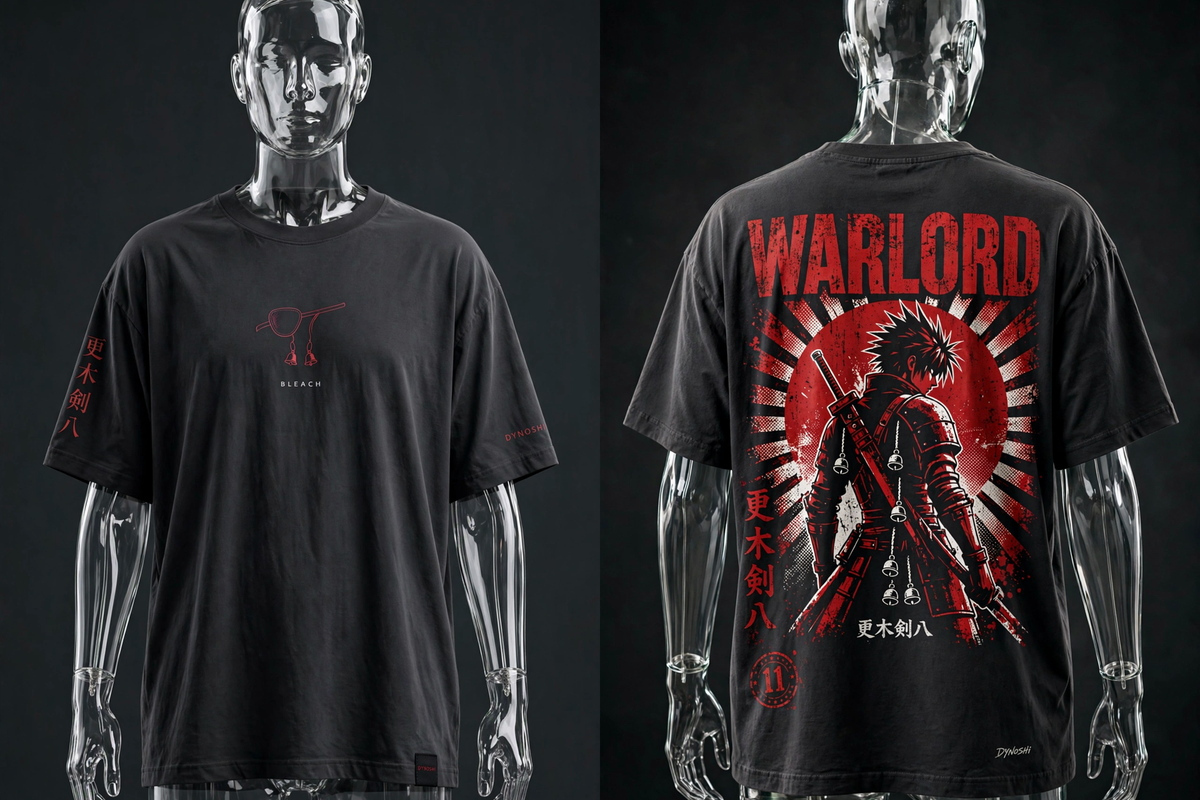 Kenpachi Zaraki - WARLORD Mantra - Premium Oversized Anime T-Shirt - DYNOSHI