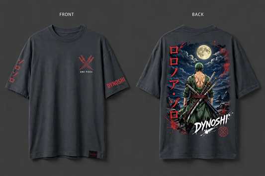 Roronoa Zoro - Premium Oversized Anime T-Shirt - DYNOSHI