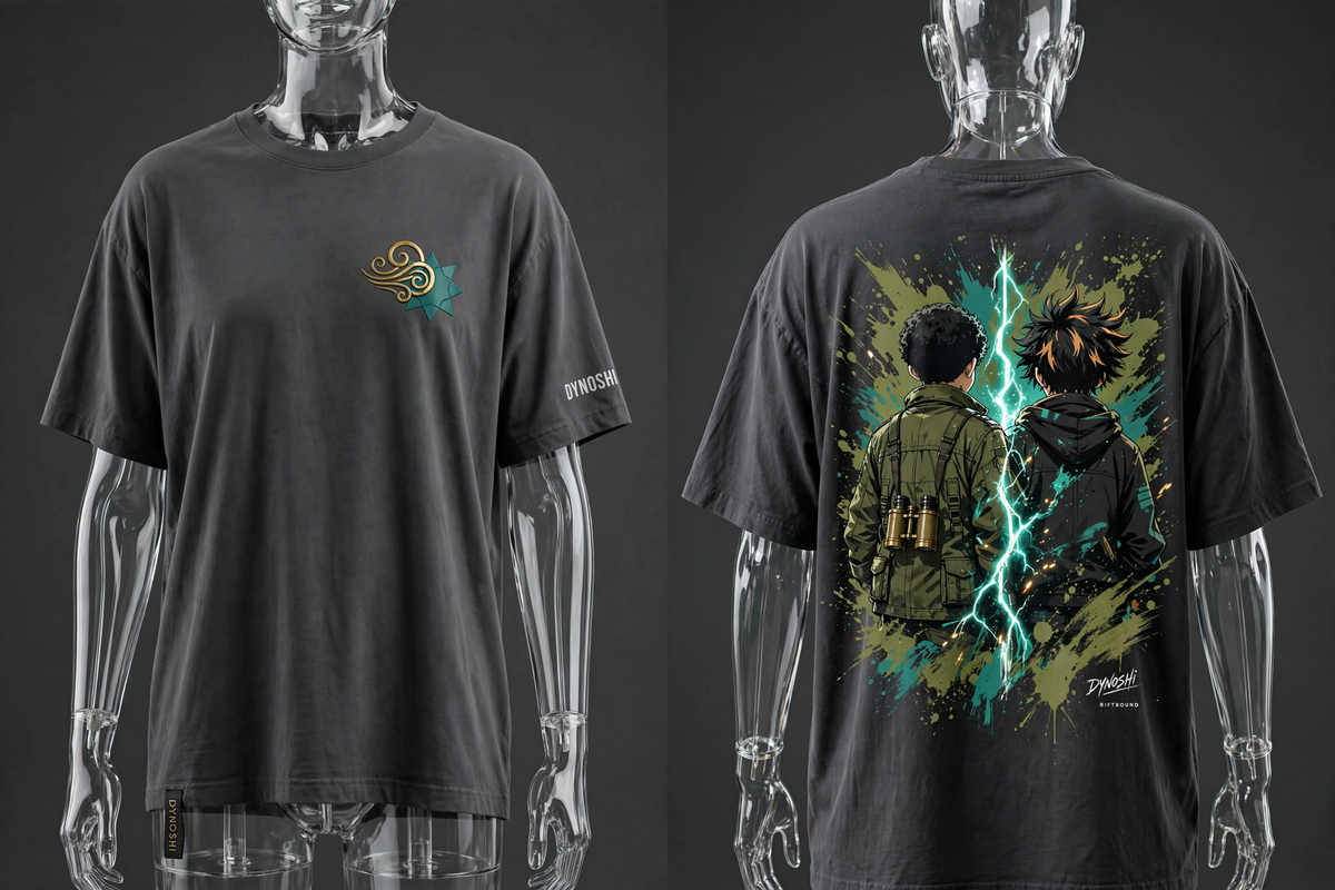 Tovan - Storm Brothers - Premium Oversized Anime T-Shirt - DYNOSHI
