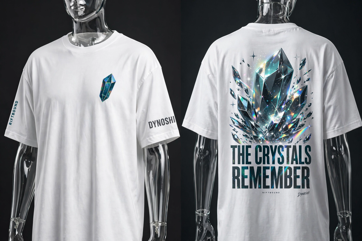 Eira - The Crystals Remember Mantra - Premium Oversized Anime T-Shirt - DYNOSHI