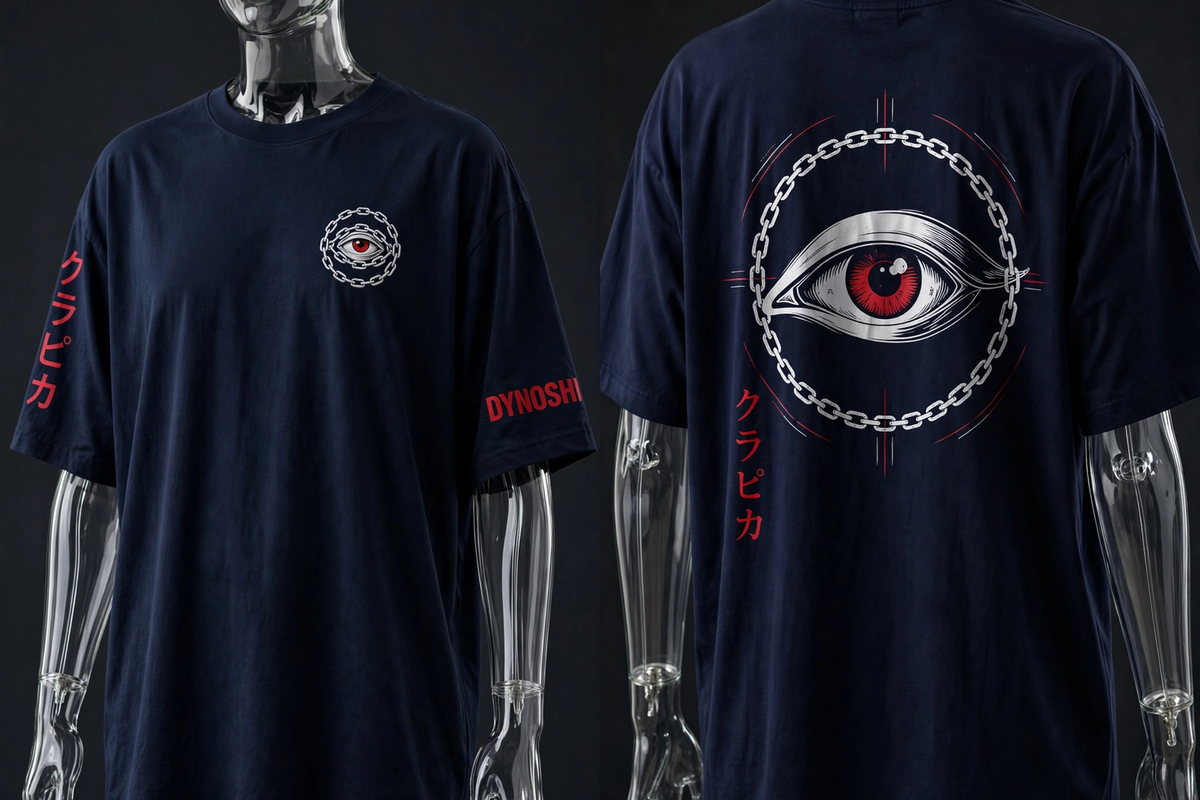 Kurapika - Kurta Eye Emblem - Premium Oversized Anime T-Shirt - DYNOSHI