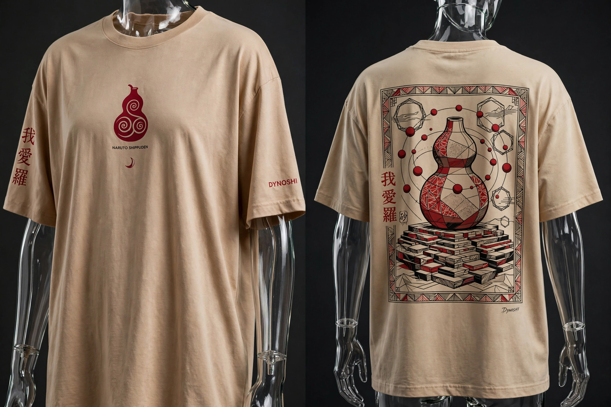 Gaara - Gourd Monument - Premium Oversized Anime T-Shirt - DYNOSHI