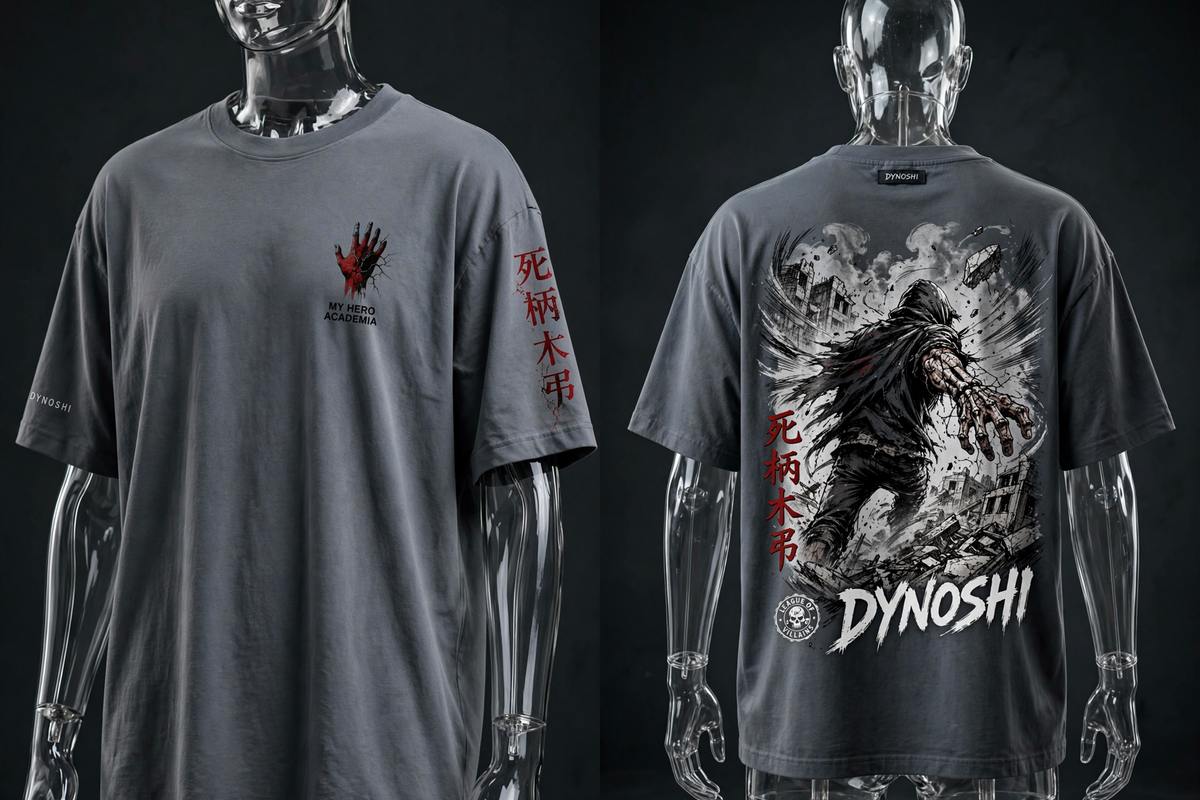 Tomura Shigaraki - Decay Lunge - Premium Oversized Anime T-Shirt - DYNOSHI