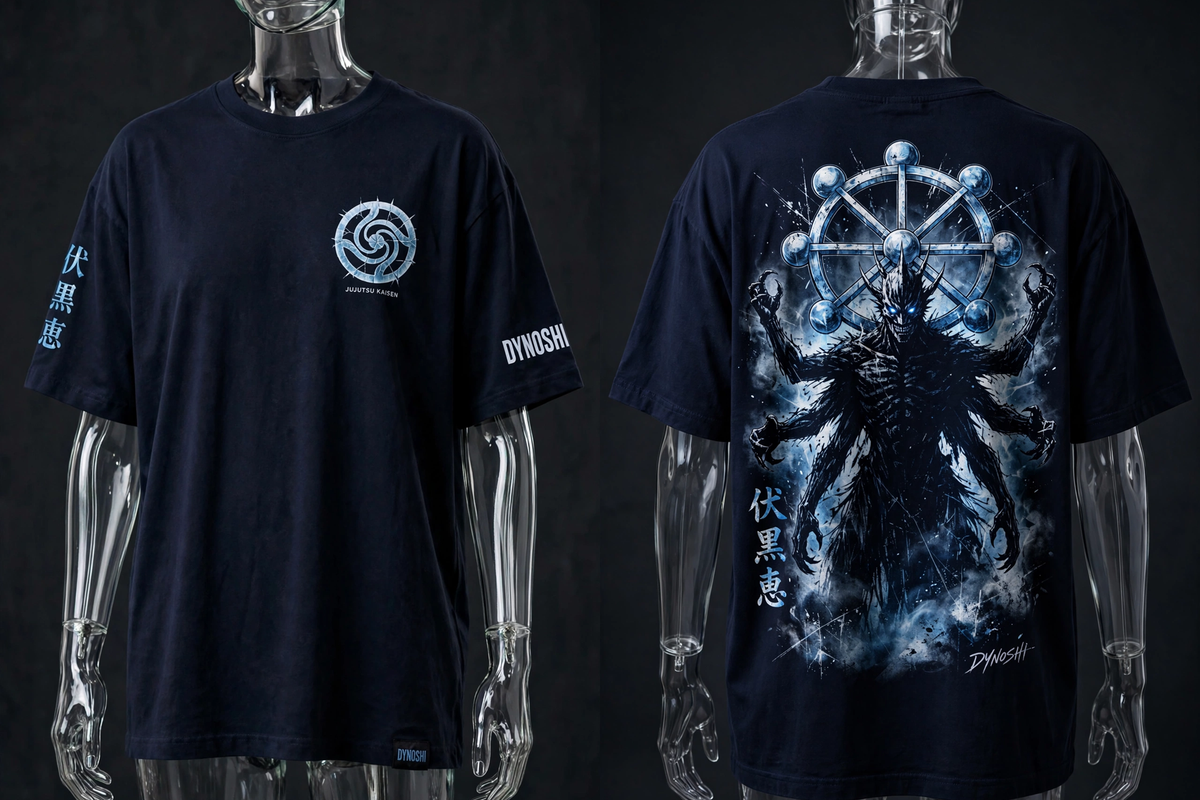 Megumi Fushiguro - Mahoraga Dark Form - Premium Oversized Anime T-Shirt - DYNOSHI