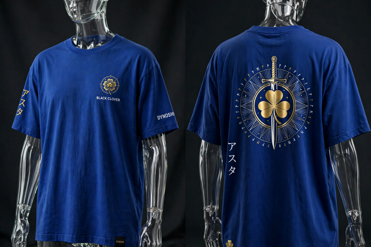 Asta - Grimoire Badge - Premium Oversized Anime T-Shirt - DYNOSHI