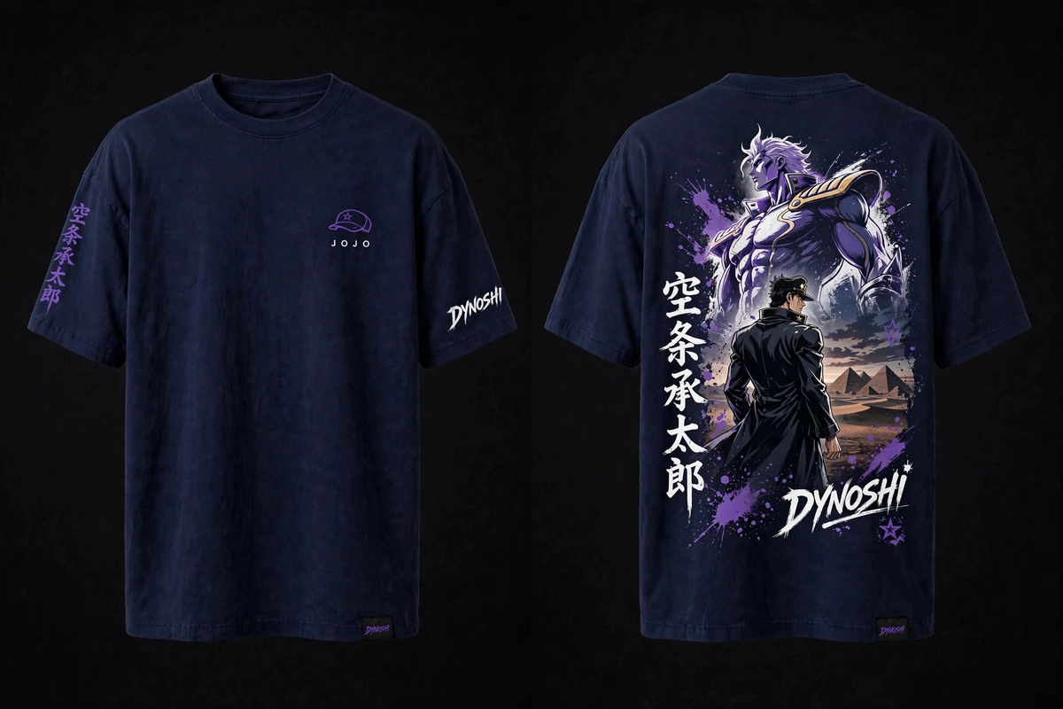 Jotaro Kujo - Premium Oversized Anime T-Shirt - DYNOSHI