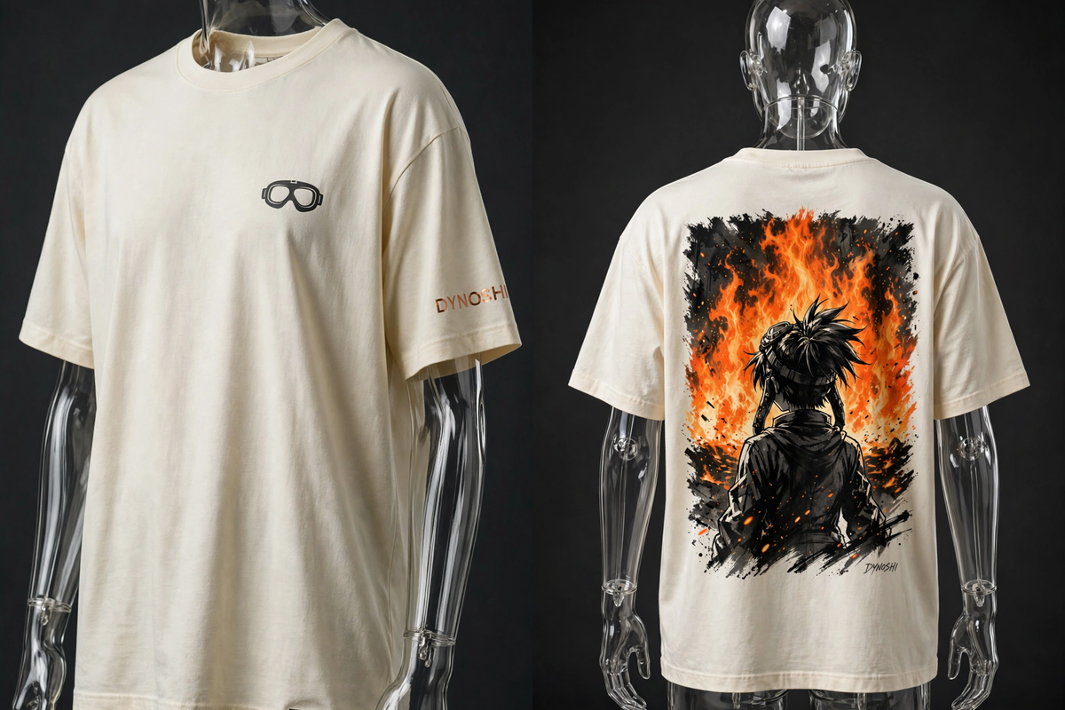 Mira - Into the Flame - Premium Oversized Anime T-Shirt - DYNOSHI