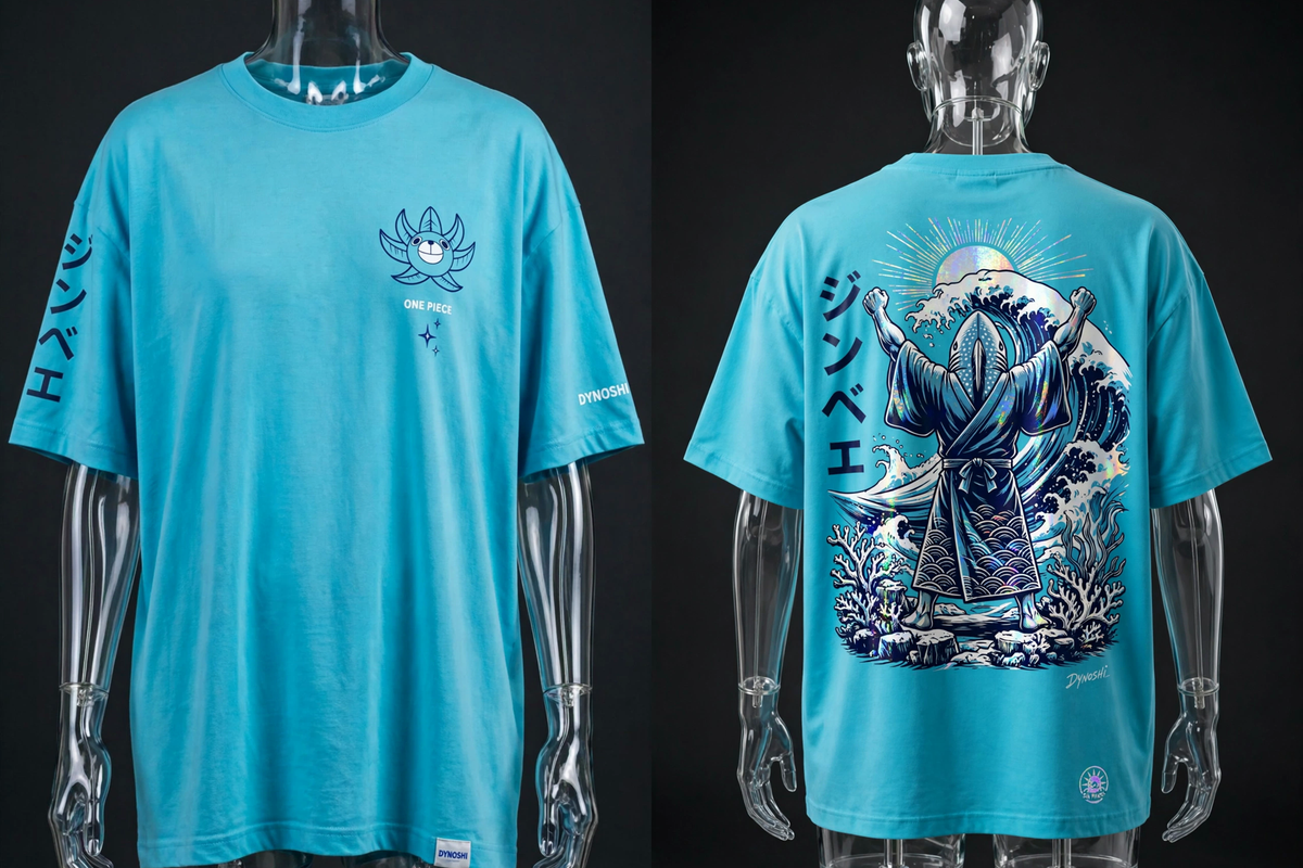 Jinbe - Sun's Triumph - Premium Oversized Anime T-Shirt - DYNOSHI