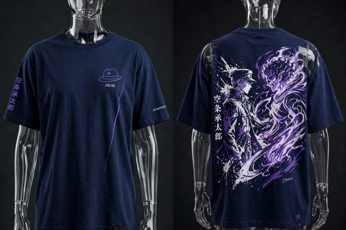 Jotaro Kujo - Stand Clash Duo - Premium Oversized Anime T-Shirt - DYNOSHI